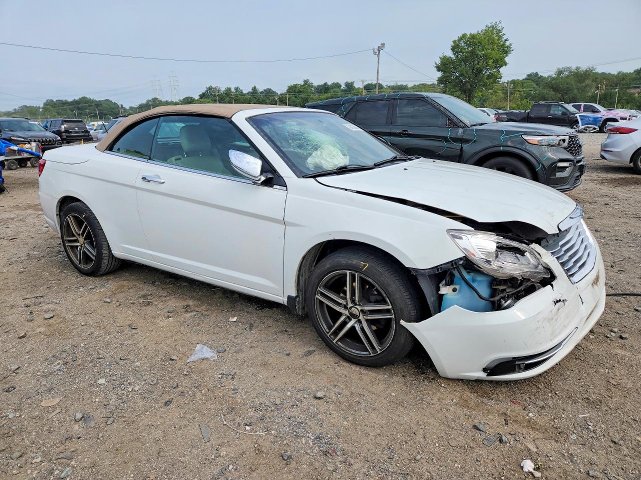 2011 Chrysler 200 Limited White vin: 1C3BC7EG0BN600137