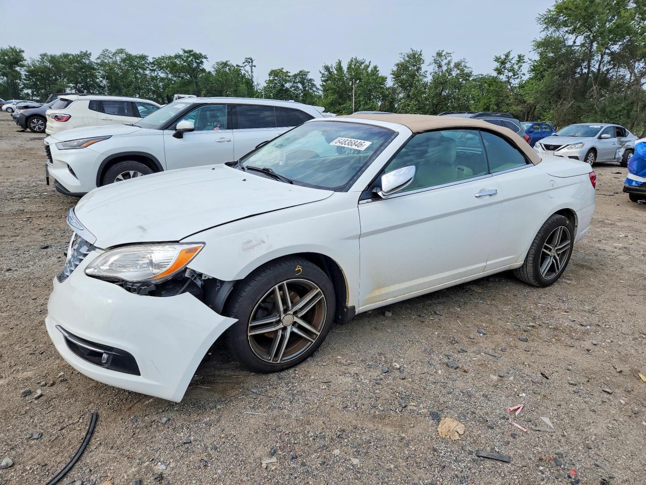 2011 Chrysler 200 Limited White vin: 1C3BC7EG0BN600137