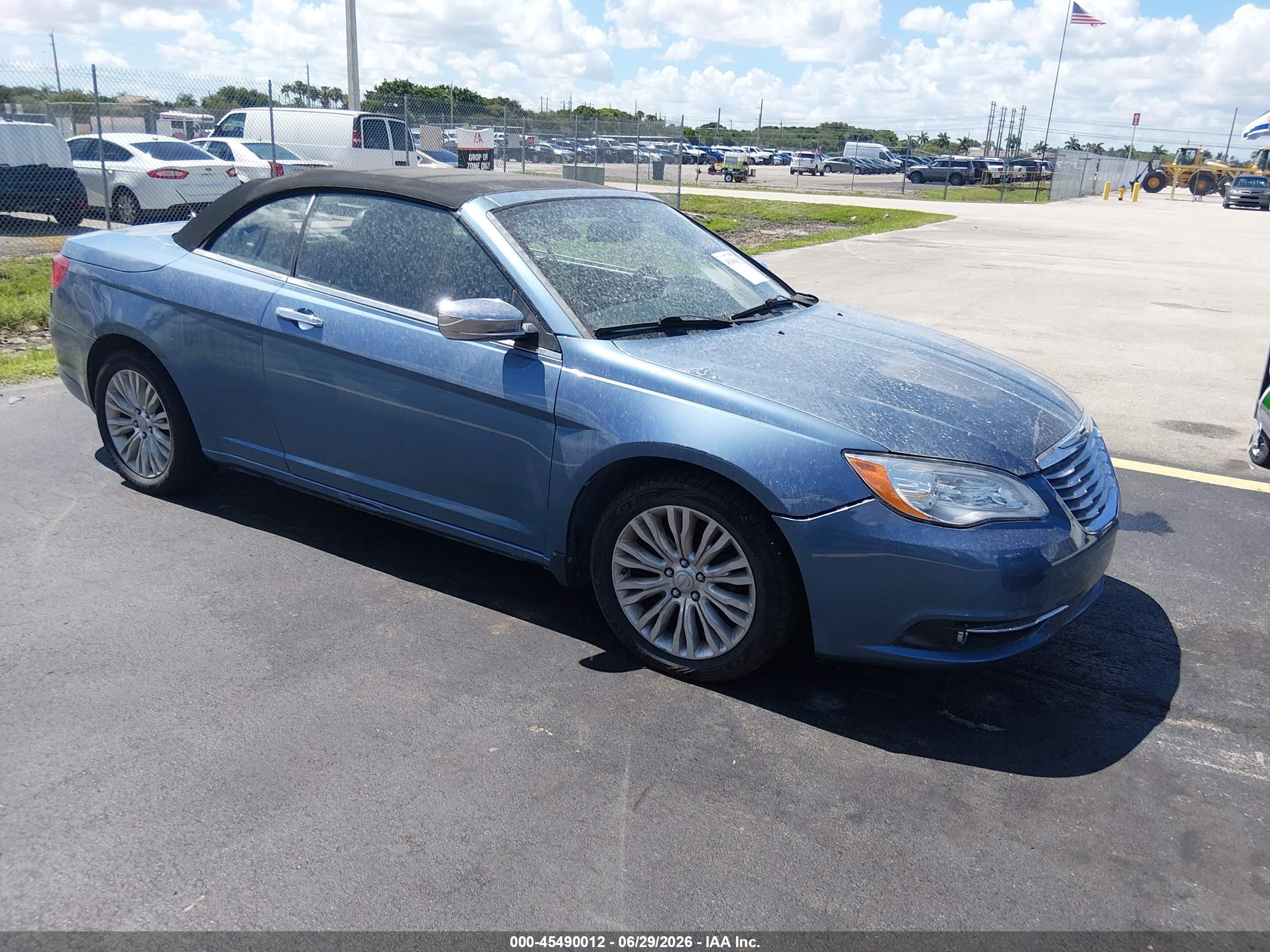 2011 Chrysler 200 Limited Blue vin: 1C3BC7EG3BN598335