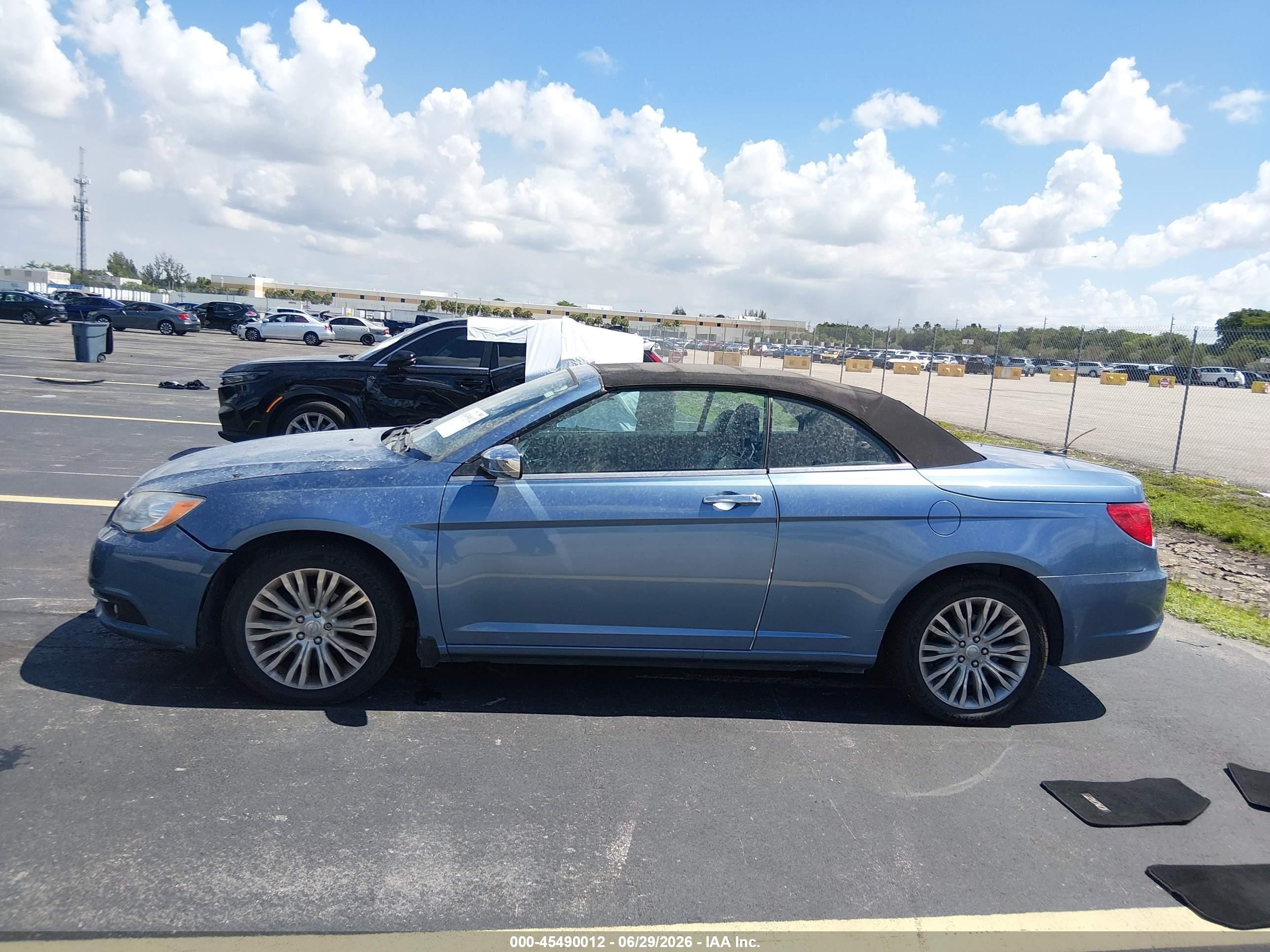 2011 Chrysler 200 Limited Blue vin: 1C3BC7EG3BN598335