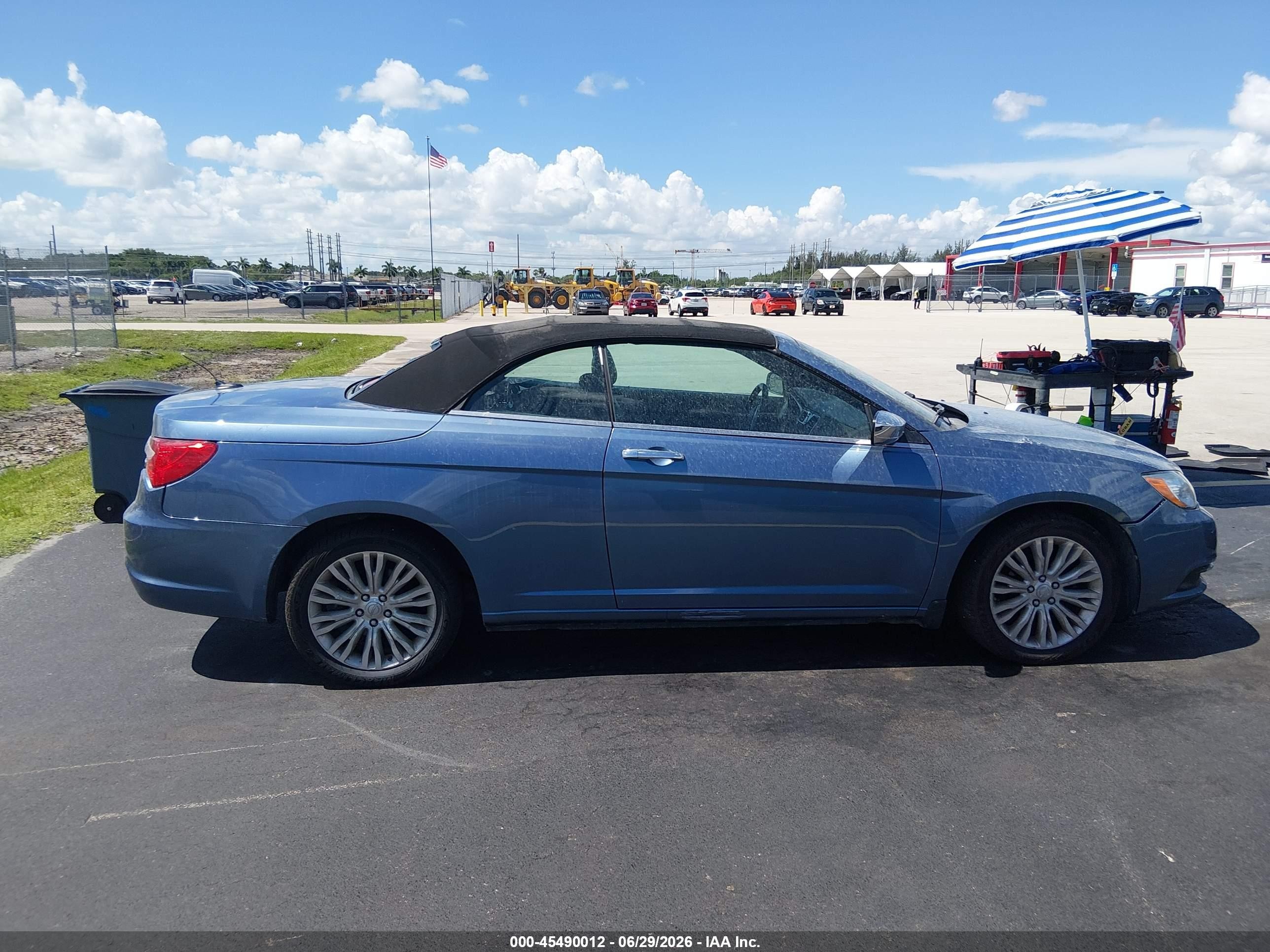 2011 Chrysler 200 Limited Blue vin: 1C3BC7EG3BN598335