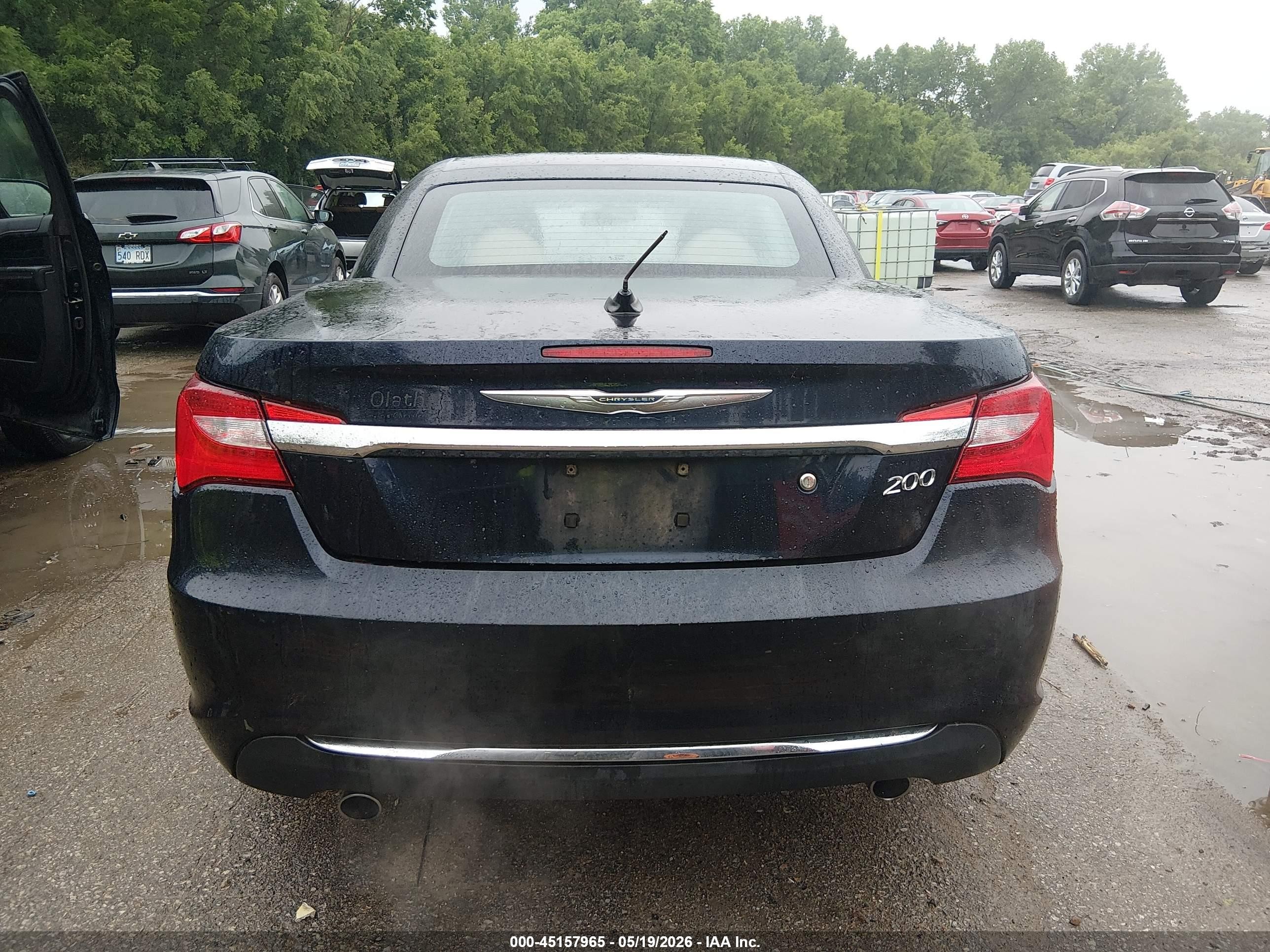 2011 Chrysler 200 Limited Dark Blue vin: 1C3BC7EG4BN580023