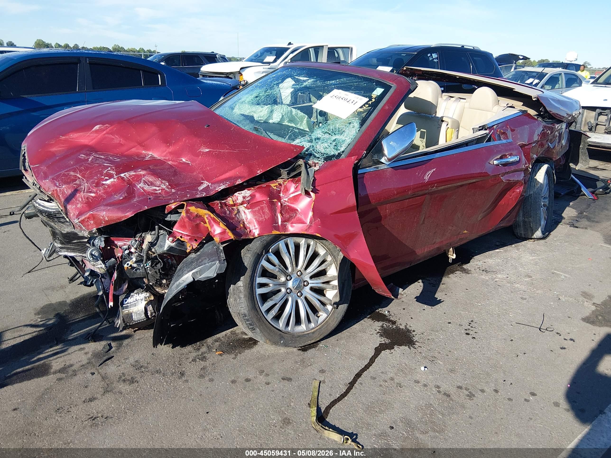2011 Chrysler 200 Limited Red vin: 1C3BC7EG7BN535691