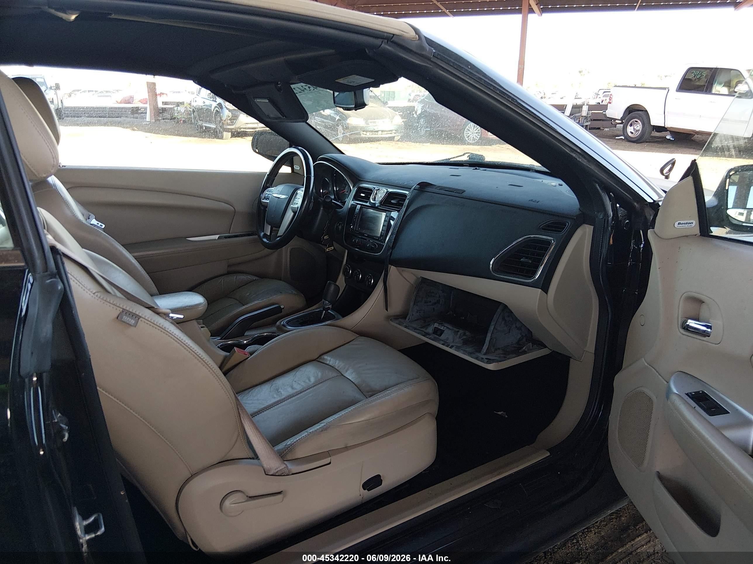 2011 Chrysler 200 Limited Black vin: 1C3BC7EG9BN546093