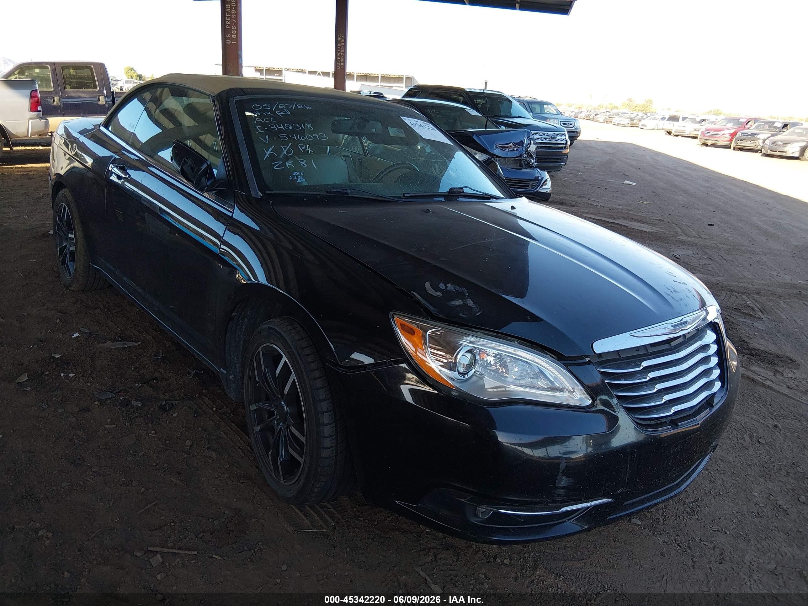 2011 Chrysler 200 Limited Black vin: 1C3BC7EG9BN546093