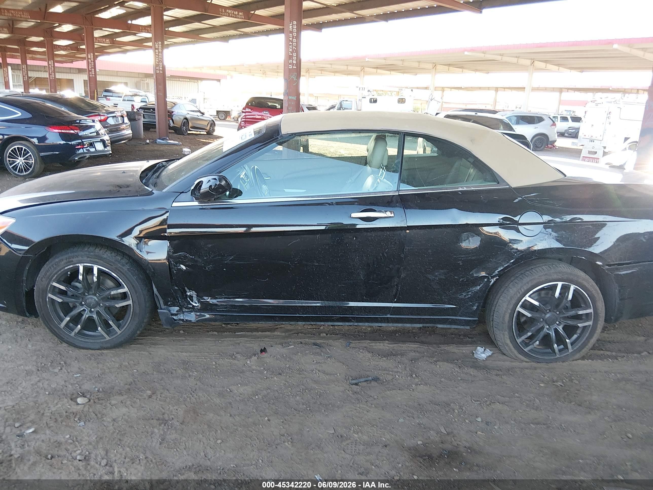 2011 Chrysler 200 Limited Black vin: 1C3BC7EG9BN546093