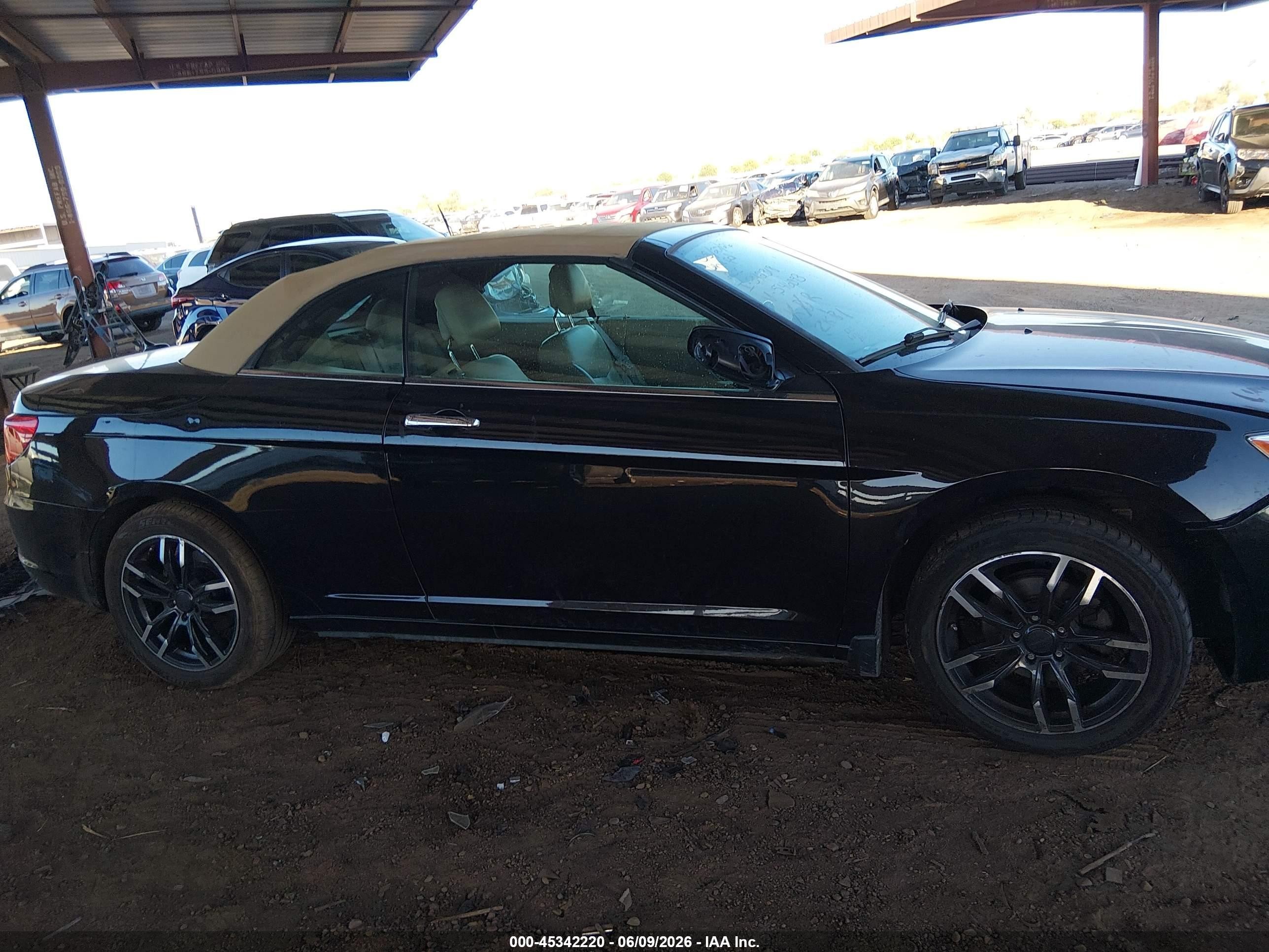 2011 Chrysler 200 Limited Black vin: 1C3BC7EG9BN546093