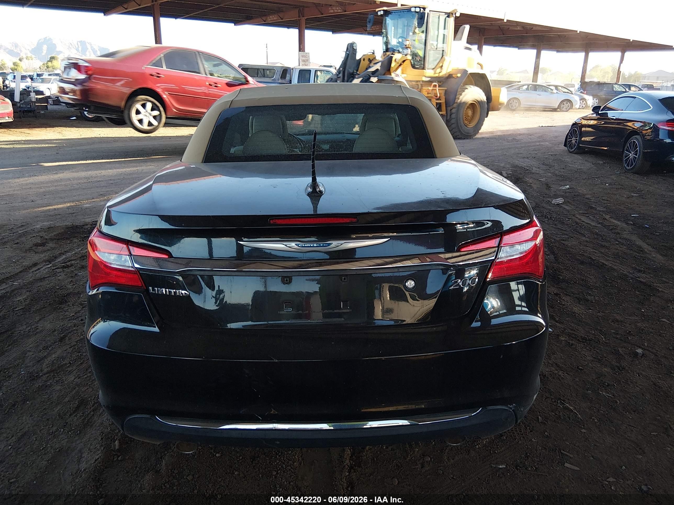 2011 Chrysler 200 Limited Black vin: 1C3BC7EG9BN546093