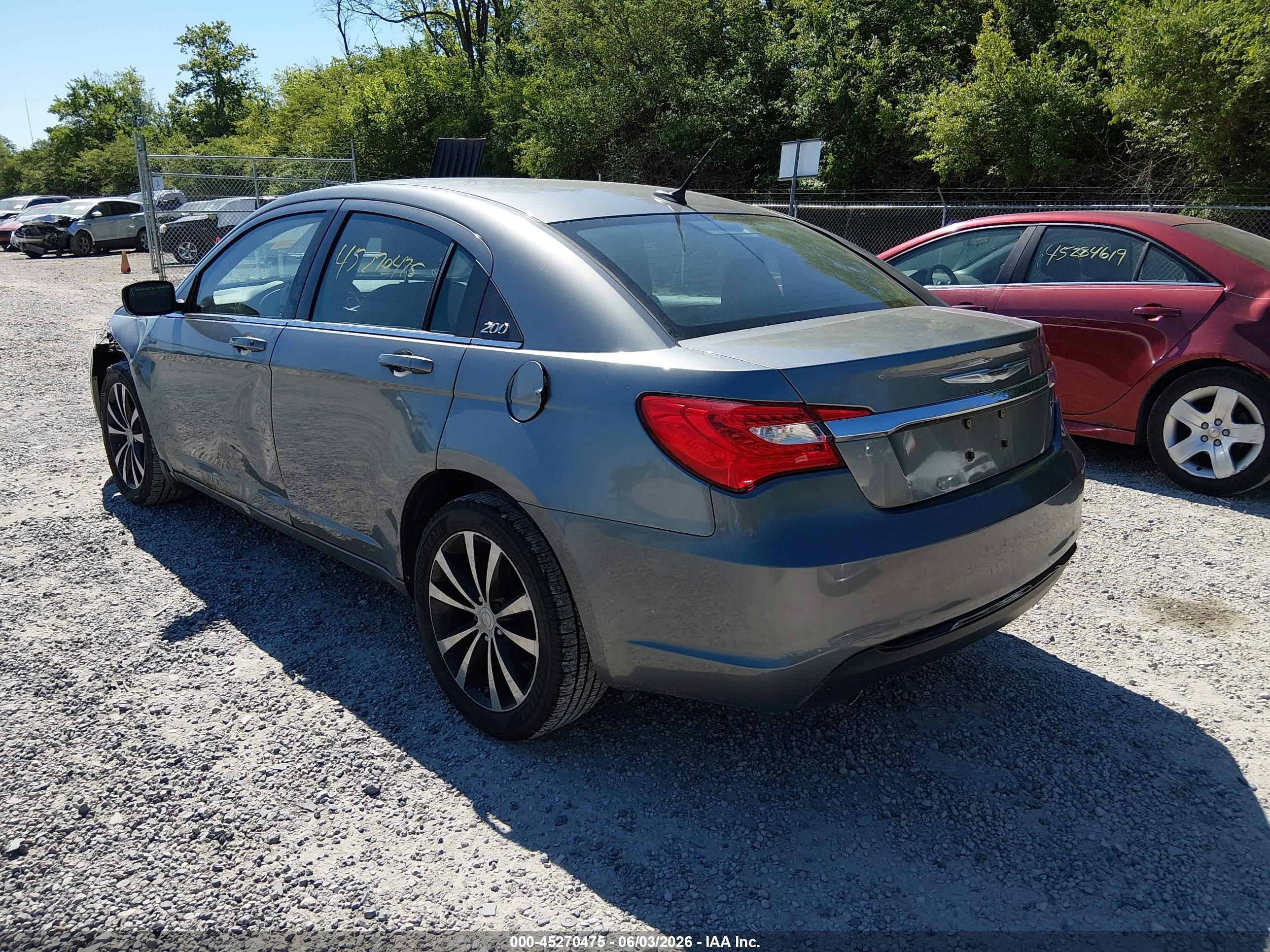 2011 Chrysler 200 S Gray vin: 1C3BC8FG6BN613396