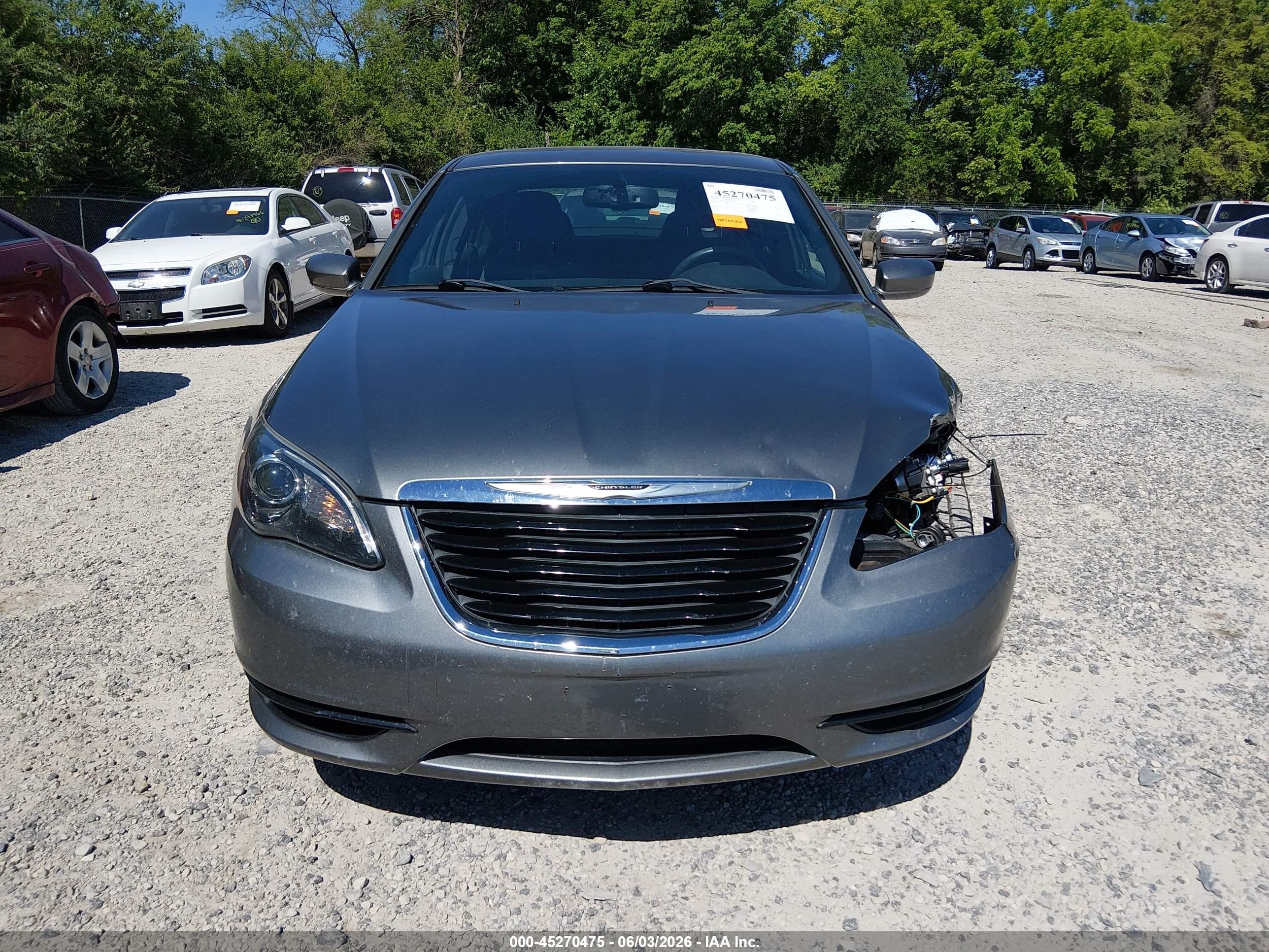 2011 Chrysler 200 S Gray vin: 1C3BC8FG6BN613396