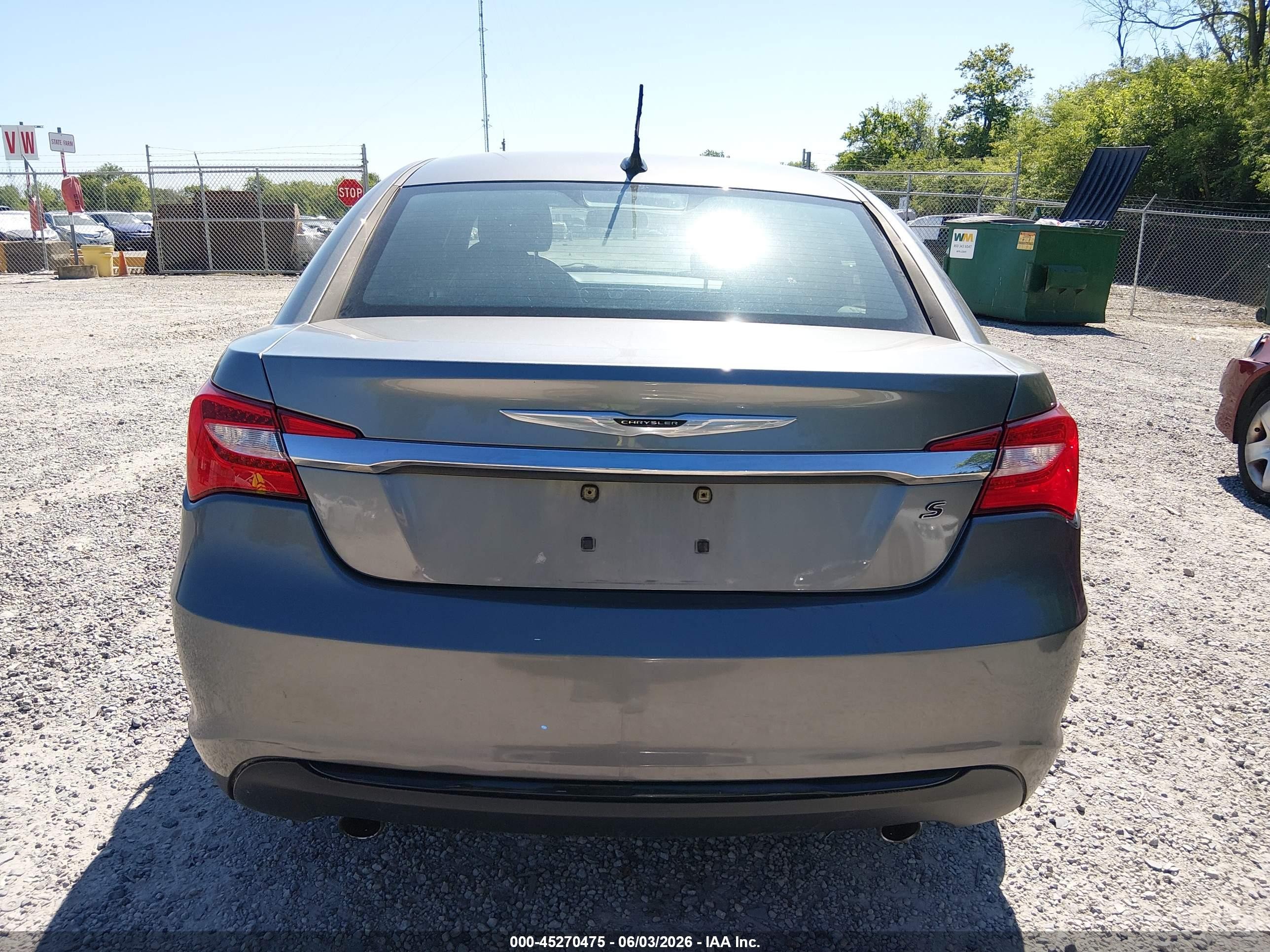 2011 Chrysler 200 S Gray vin: 1C3BC8FG6BN613396