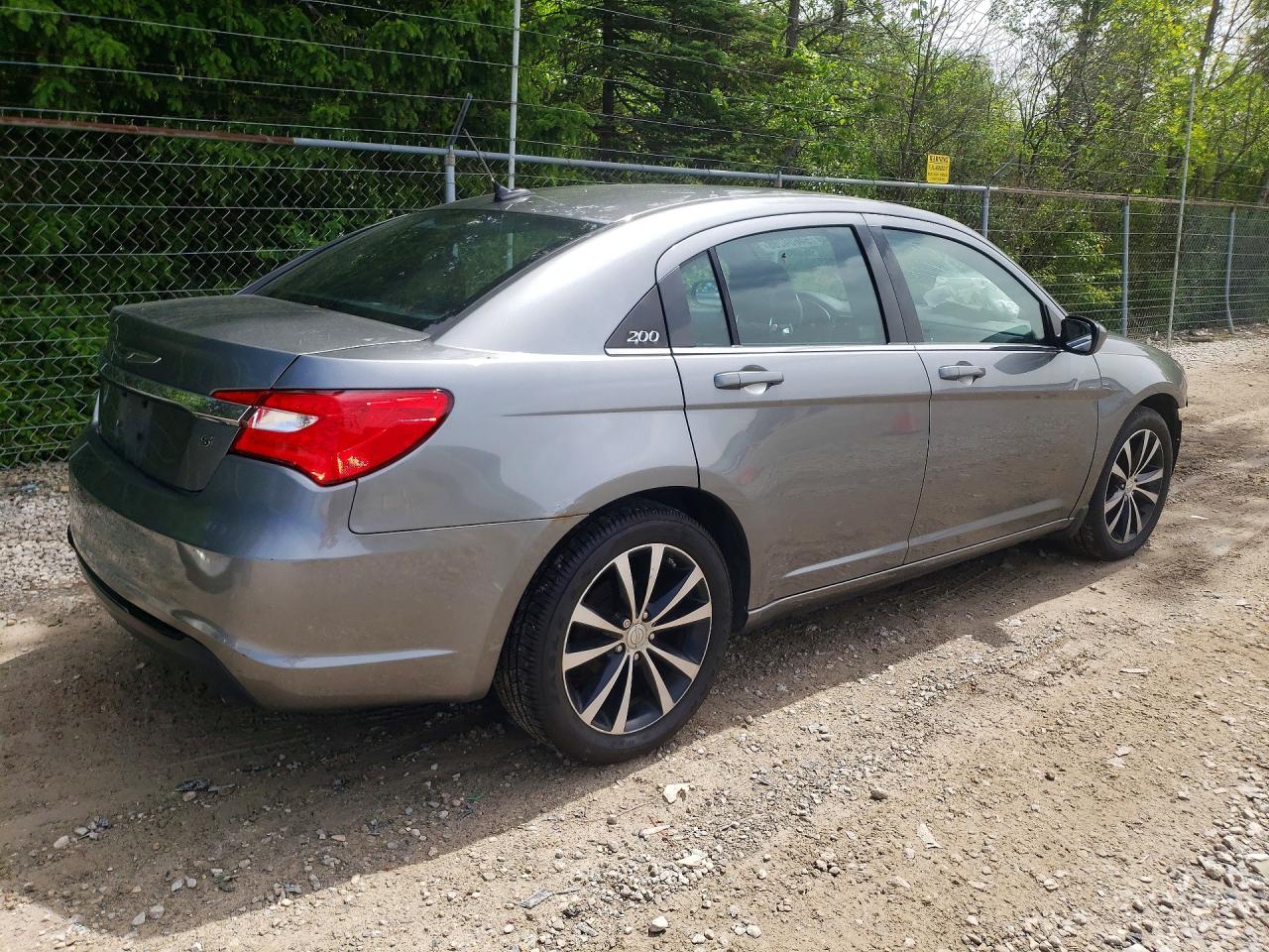 2011 Chrysler 200 S Gray vin: 1C3BC8FGXBN577471