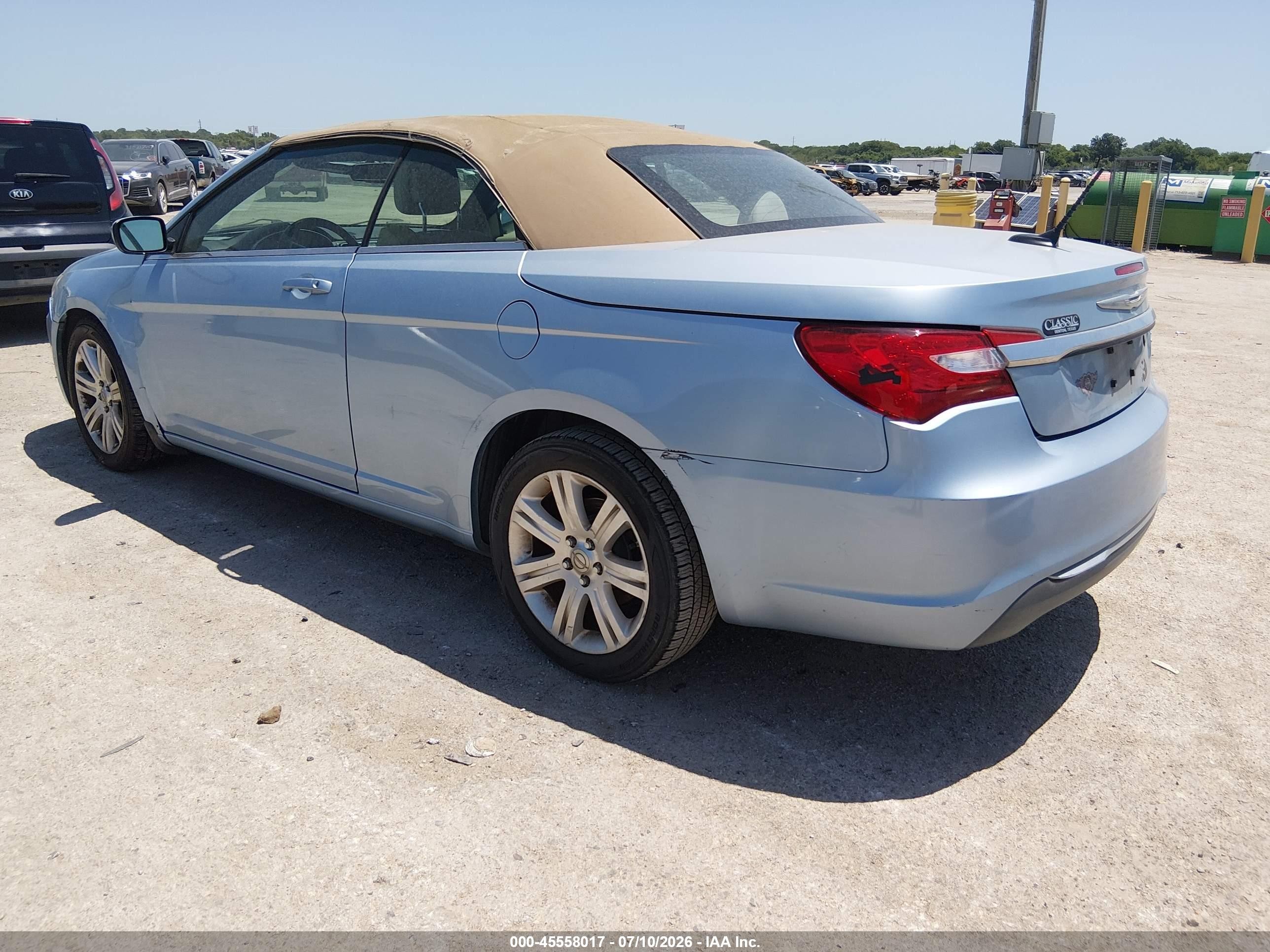 2012 Chrysler 200 Touring Blue vin: 1C3BCBEB0CN283338