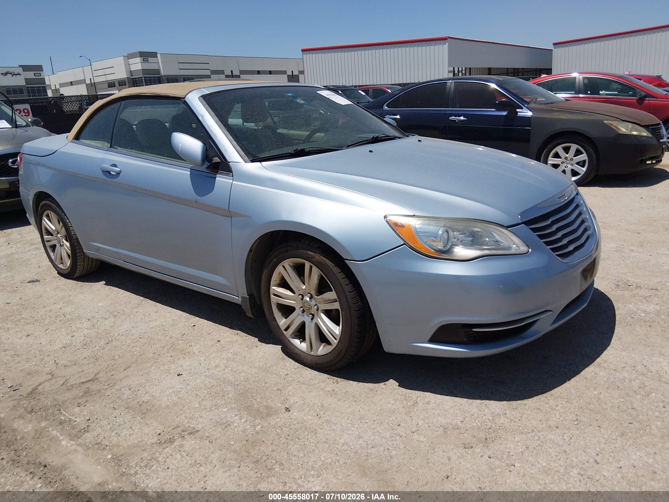 2012 Chrysler 200 Touring Синий vin: 1C3BCBEB0CN283338