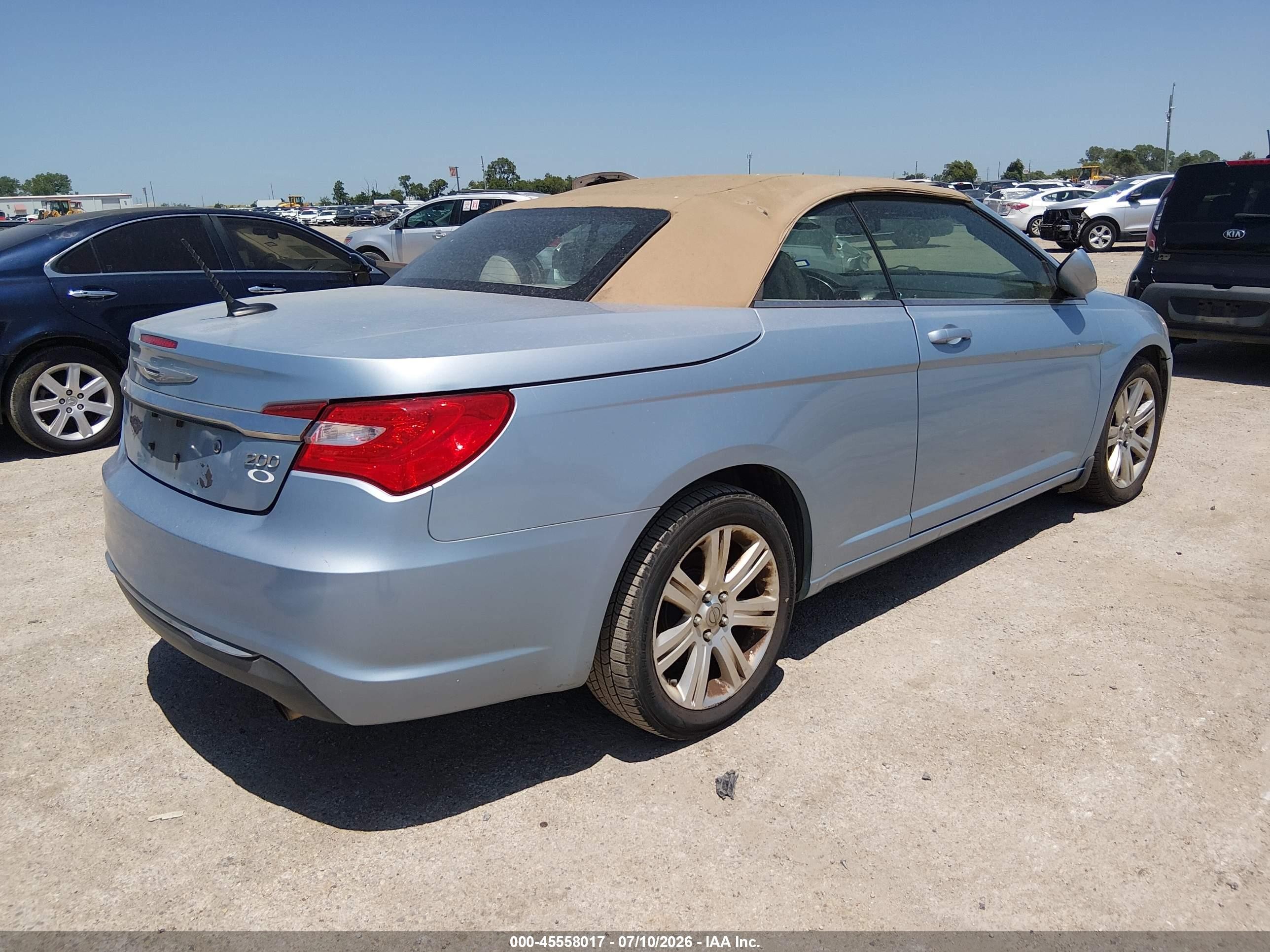2012 Chrysler 200 Touring Blue vin: 1C3BCBEB0CN283338