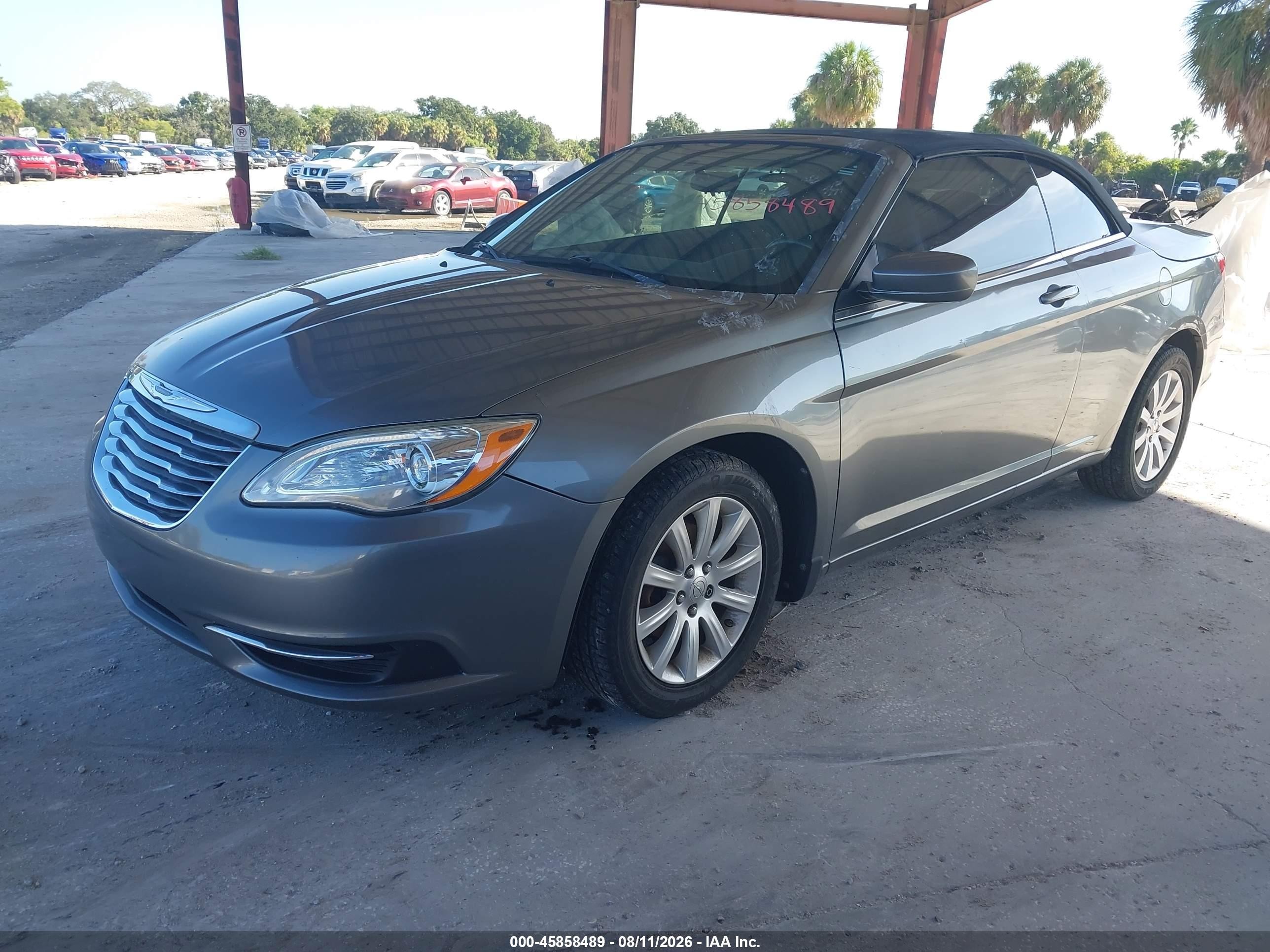 2012 Chrysler 200 Touring Gray vin: 1C3BCBEB5CN115954