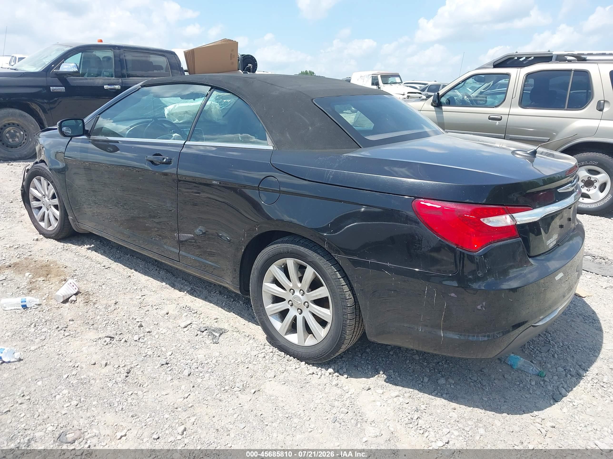 2013 Chrysler 200 Touring Black vin: 1C3BCBEB5DN594720