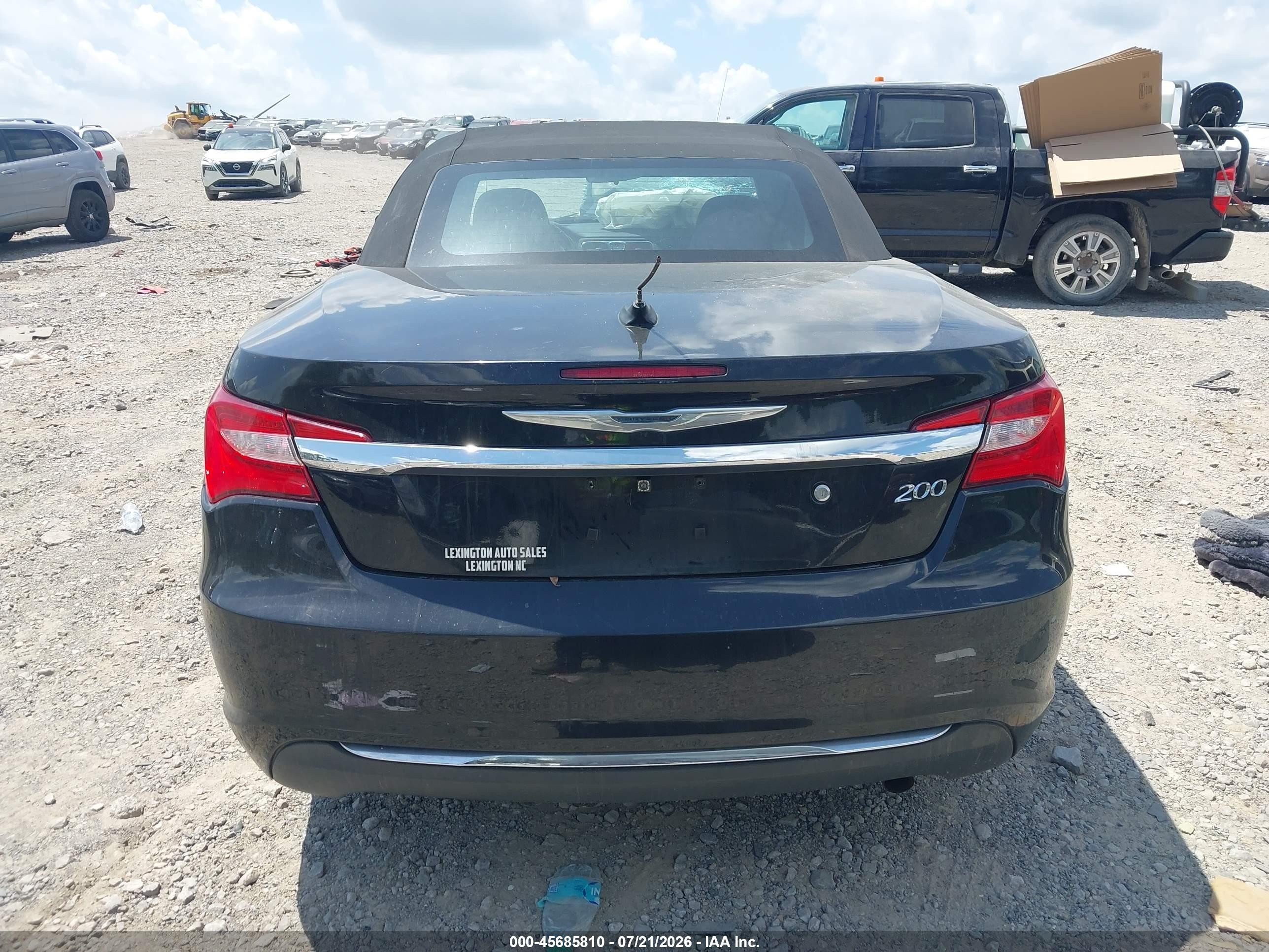 2013 Chrysler 200 Touring Black vin: 1C3BCBEB5DN594720