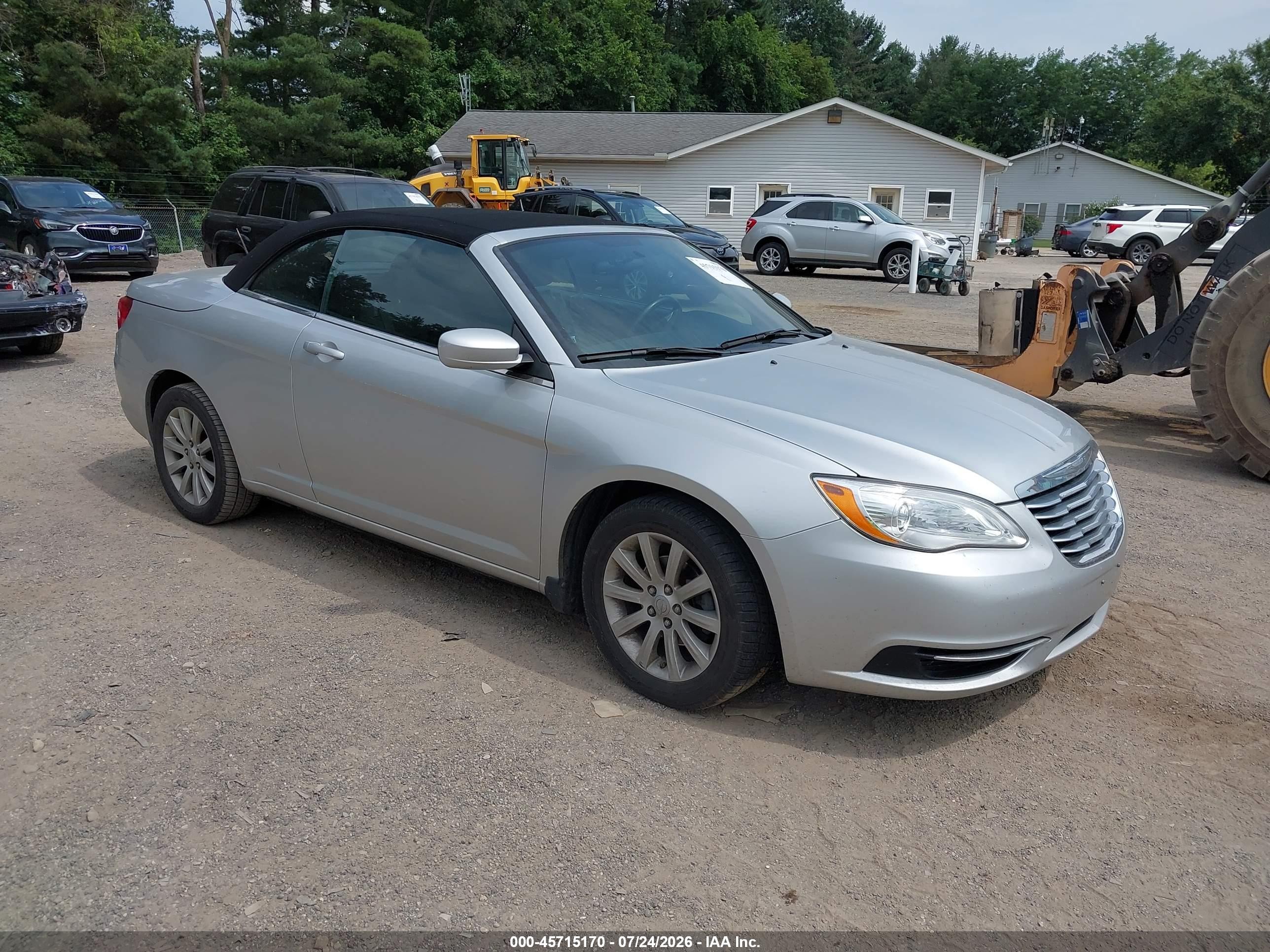 2012 Chrysler 200 Touring Silver vin: 1C3BCBEB8CN134255