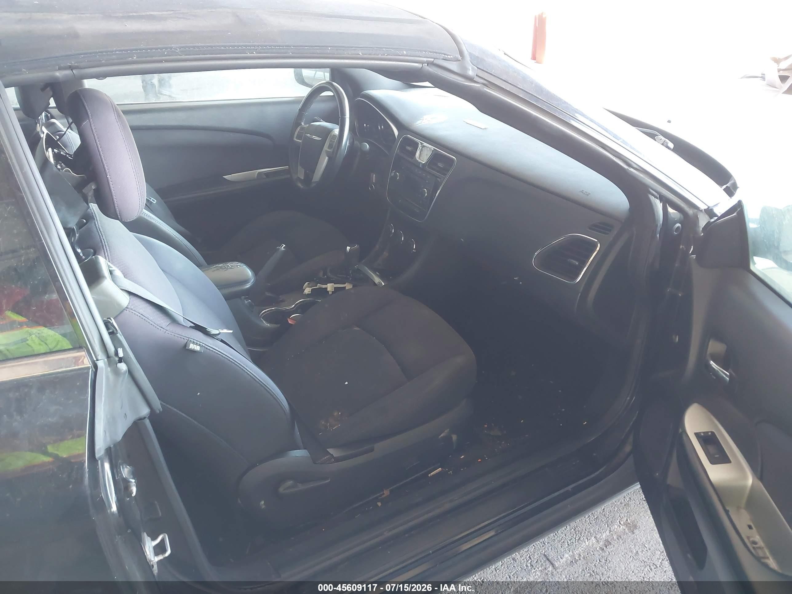 2013 Chrysler 200 Touring Black vin: 1C3BCBEB9DN676367