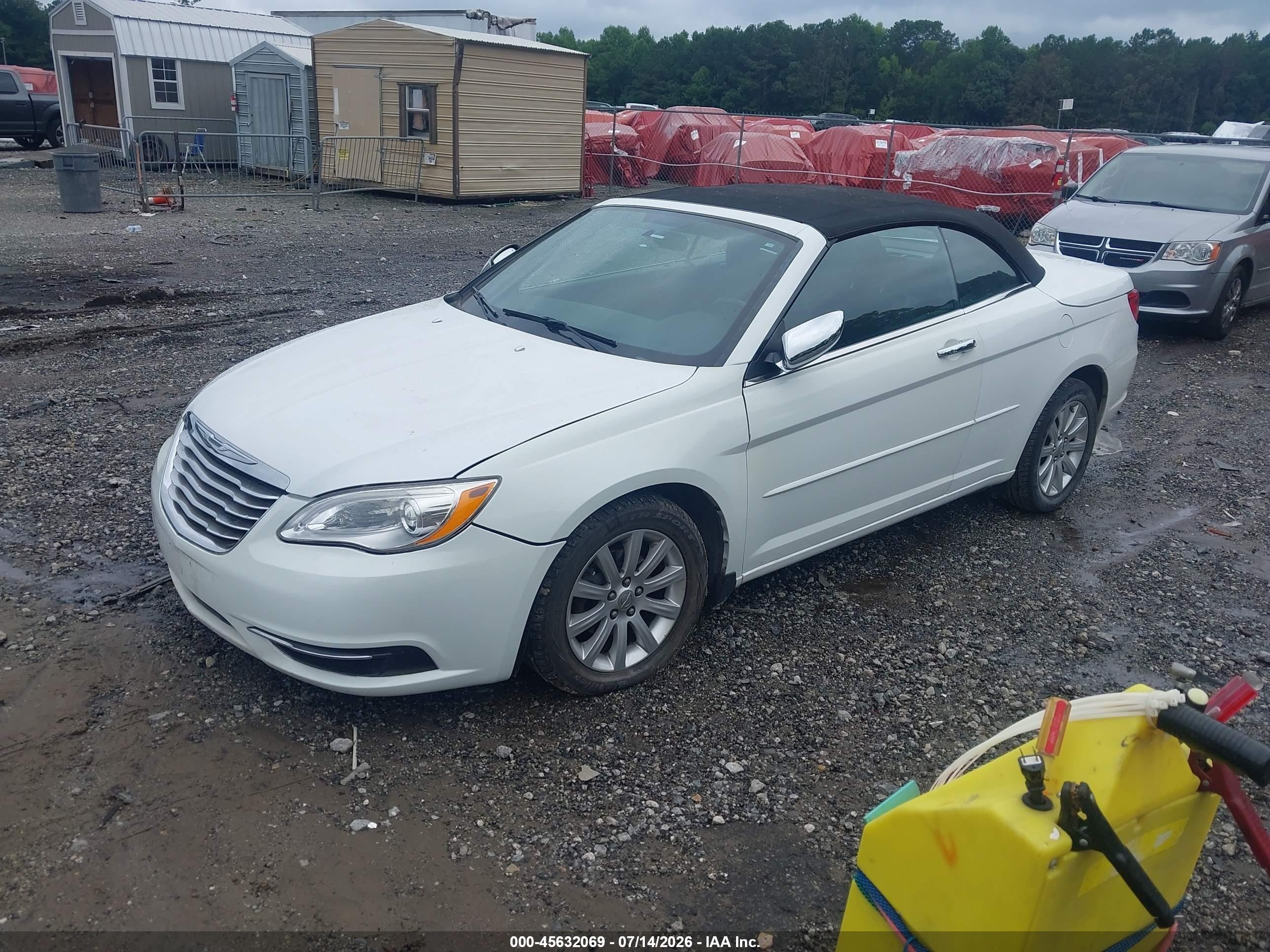 2012 Chrysler 200 Touring White vin: 1C3BCBEG1CN276006