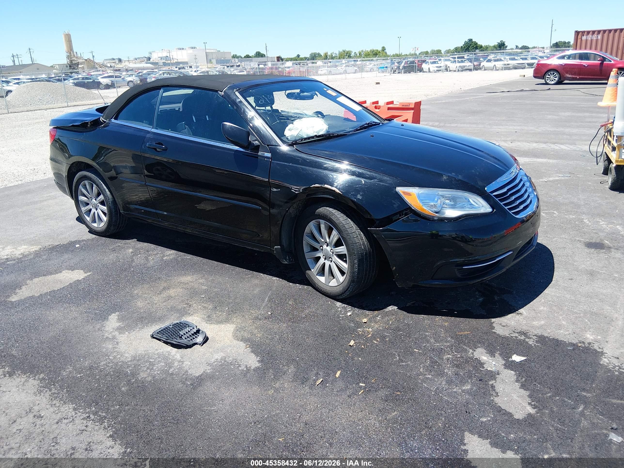 2014 Chrysler 200 Touring Black vin: 1C3BCBEG2EN127381