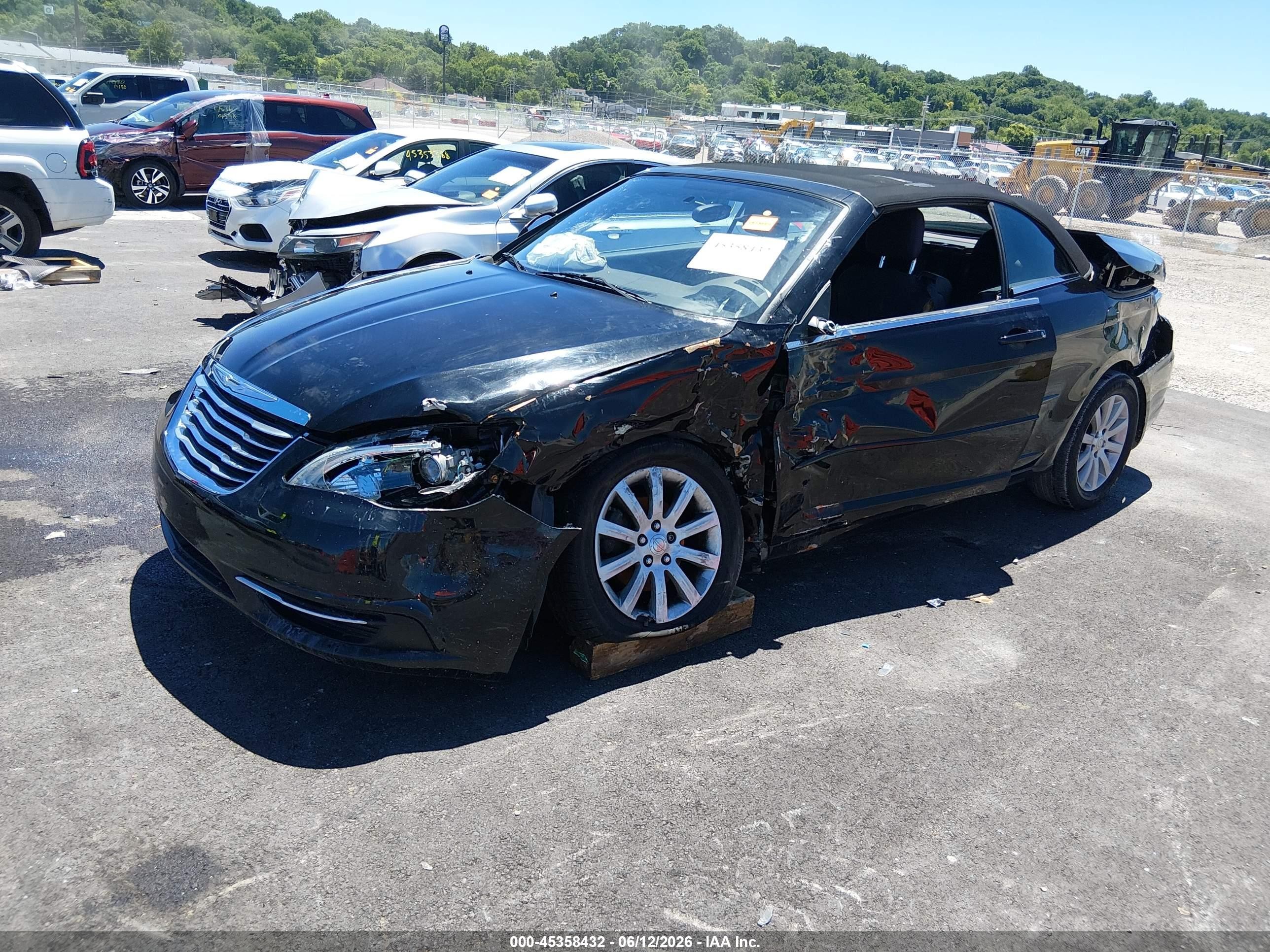 2014 Chrysler 200 Touring Black vin: 1C3BCBEG2EN127381