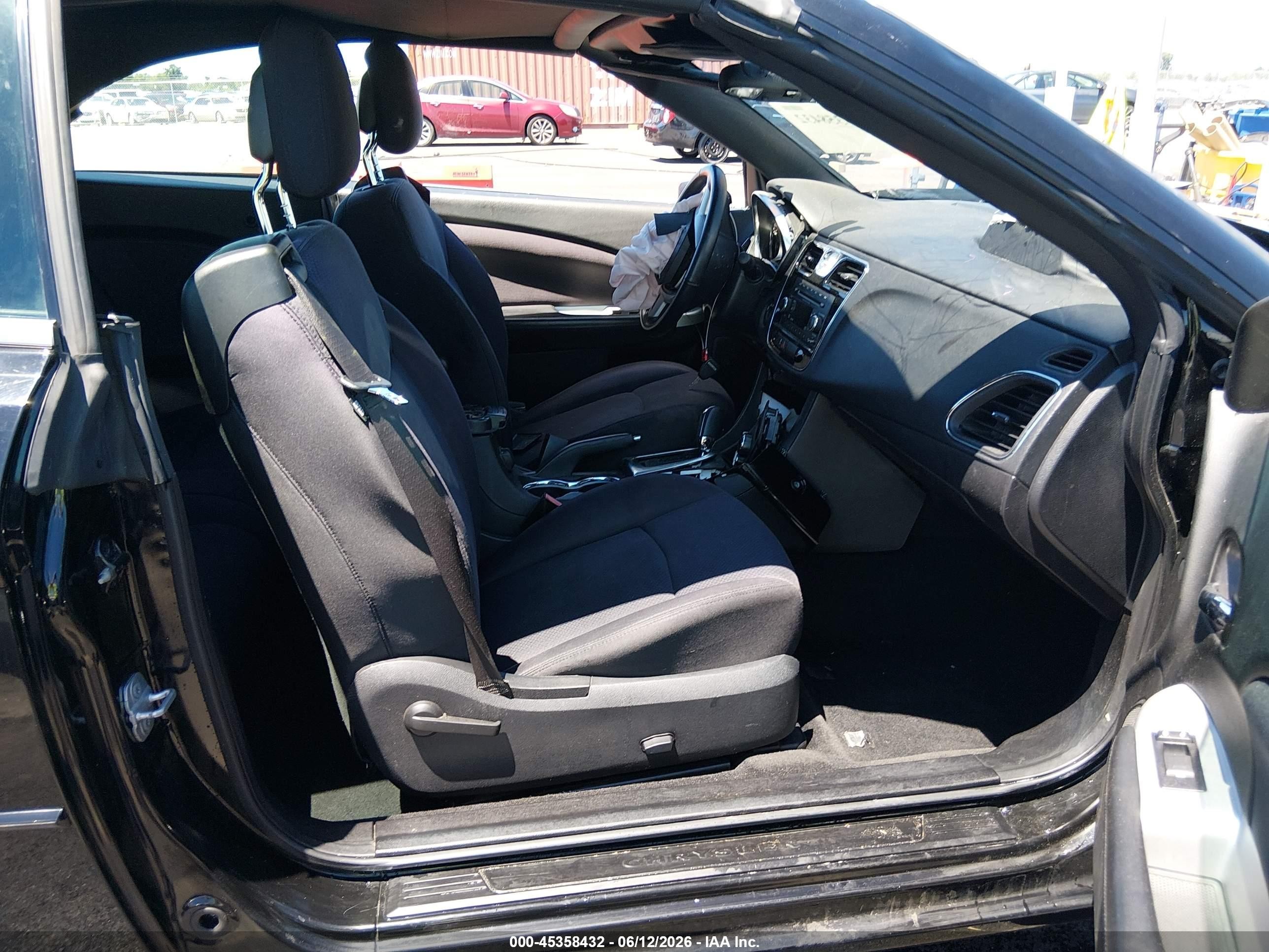 2014 Chrysler 200 Touring Black vin: 1C3BCBEG2EN127381