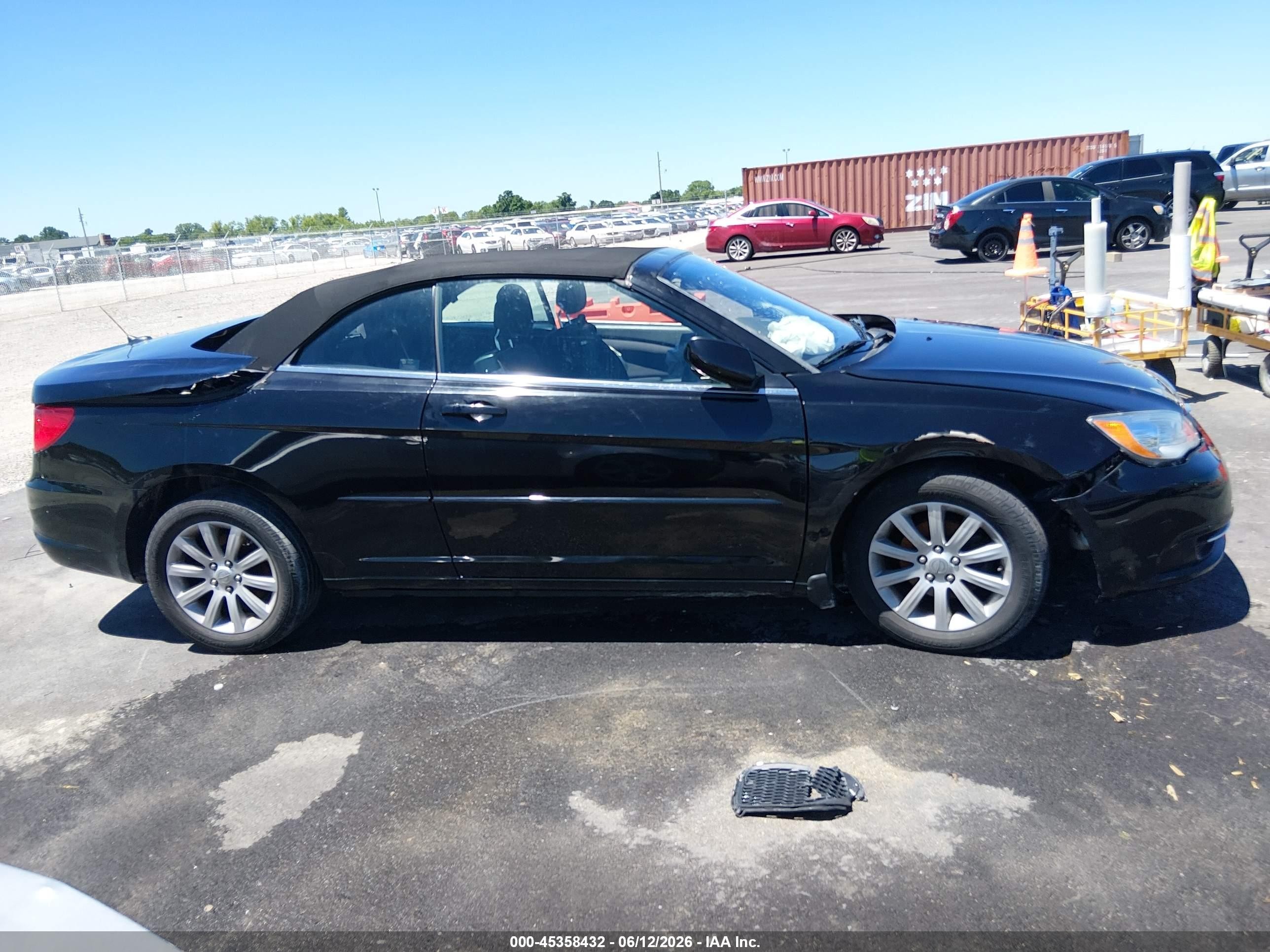 2014 Chrysler 200 Touring Black vin: 1C3BCBEG2EN127381