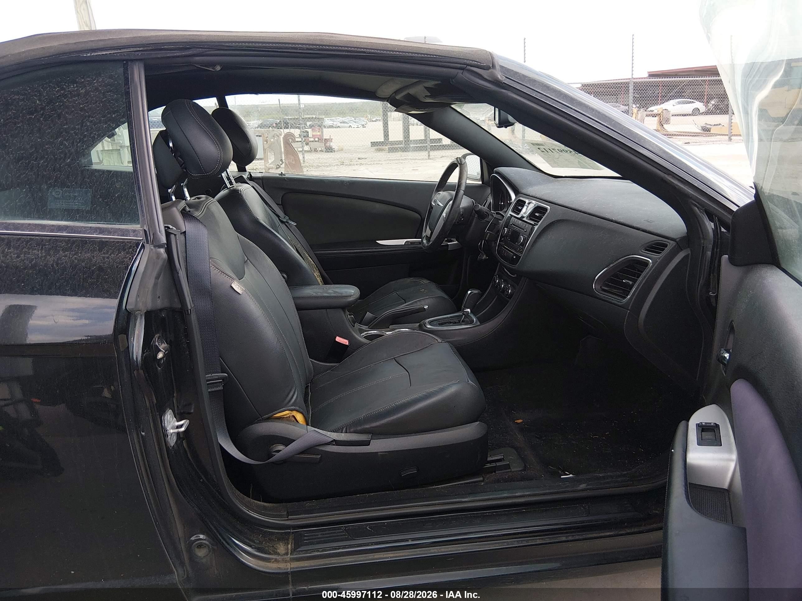 2013 Chrysler 200 Touring Black vin: 1C3BCBEG5DN501030