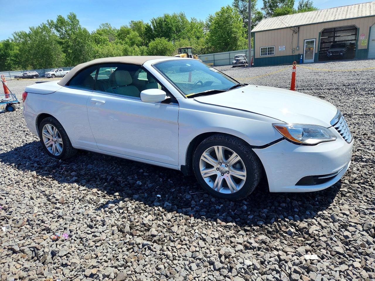2012 Chrysler 200 Touring White vin: 1C3BCBEG8CN255556