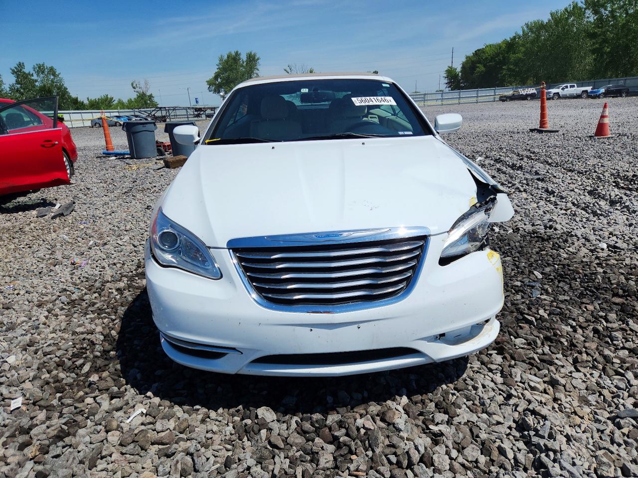 2012 Chrysler 200 Touring White vin: 1C3BCBEG8CN255556