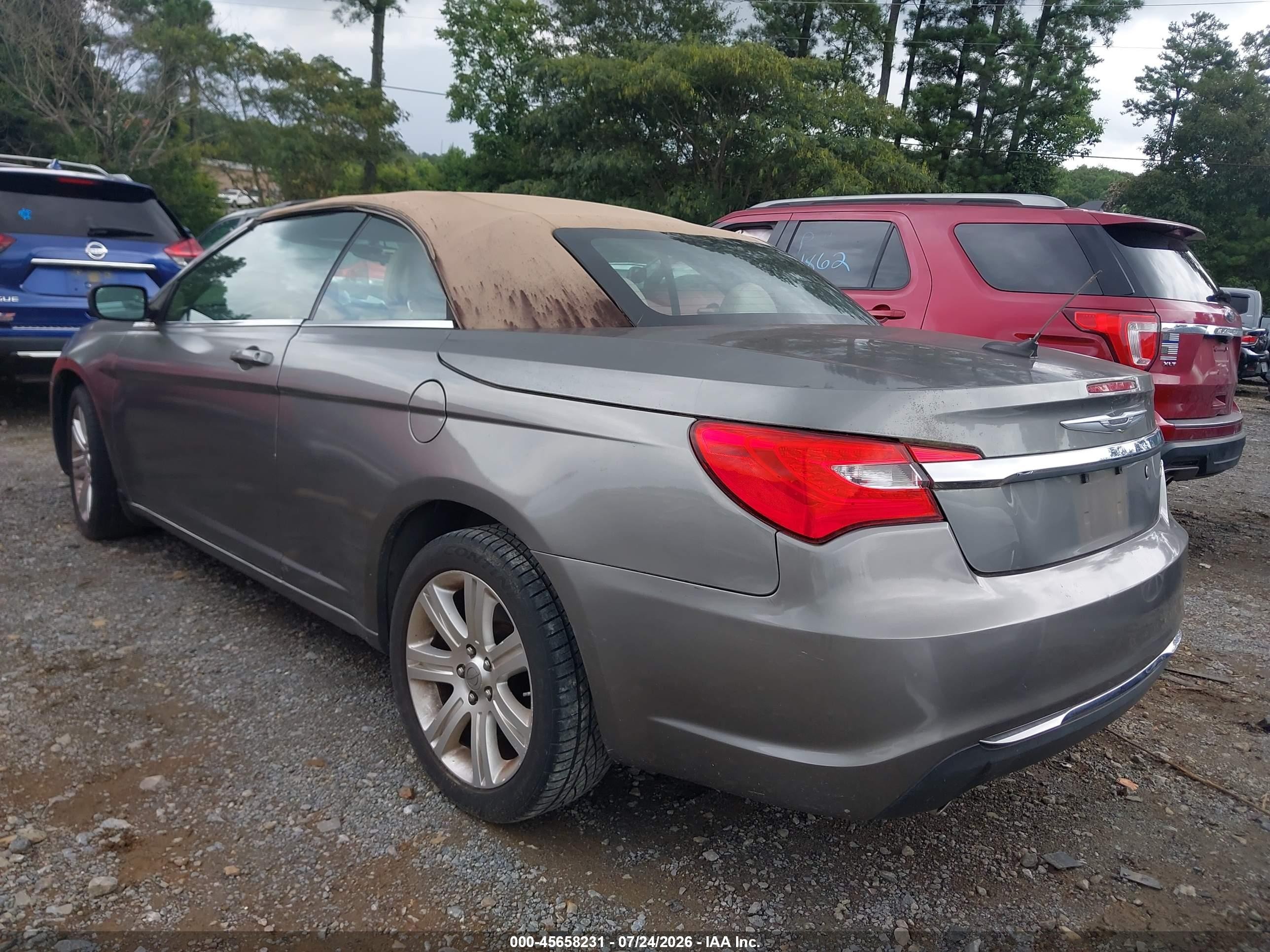 2012 Chrysler 200 Touring Gray vin: 1C3BCBEG9CN279641