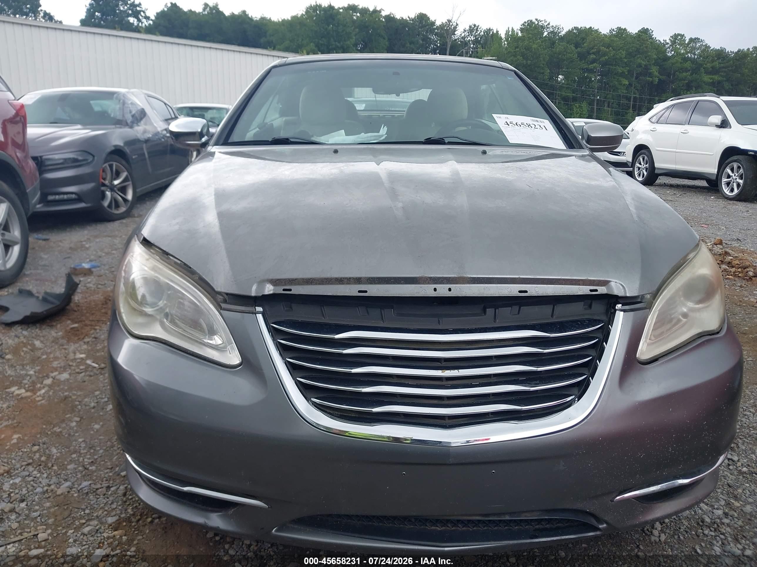 2012 Chrysler 200 Touring Gray vin: 1C3BCBEG9CN279641