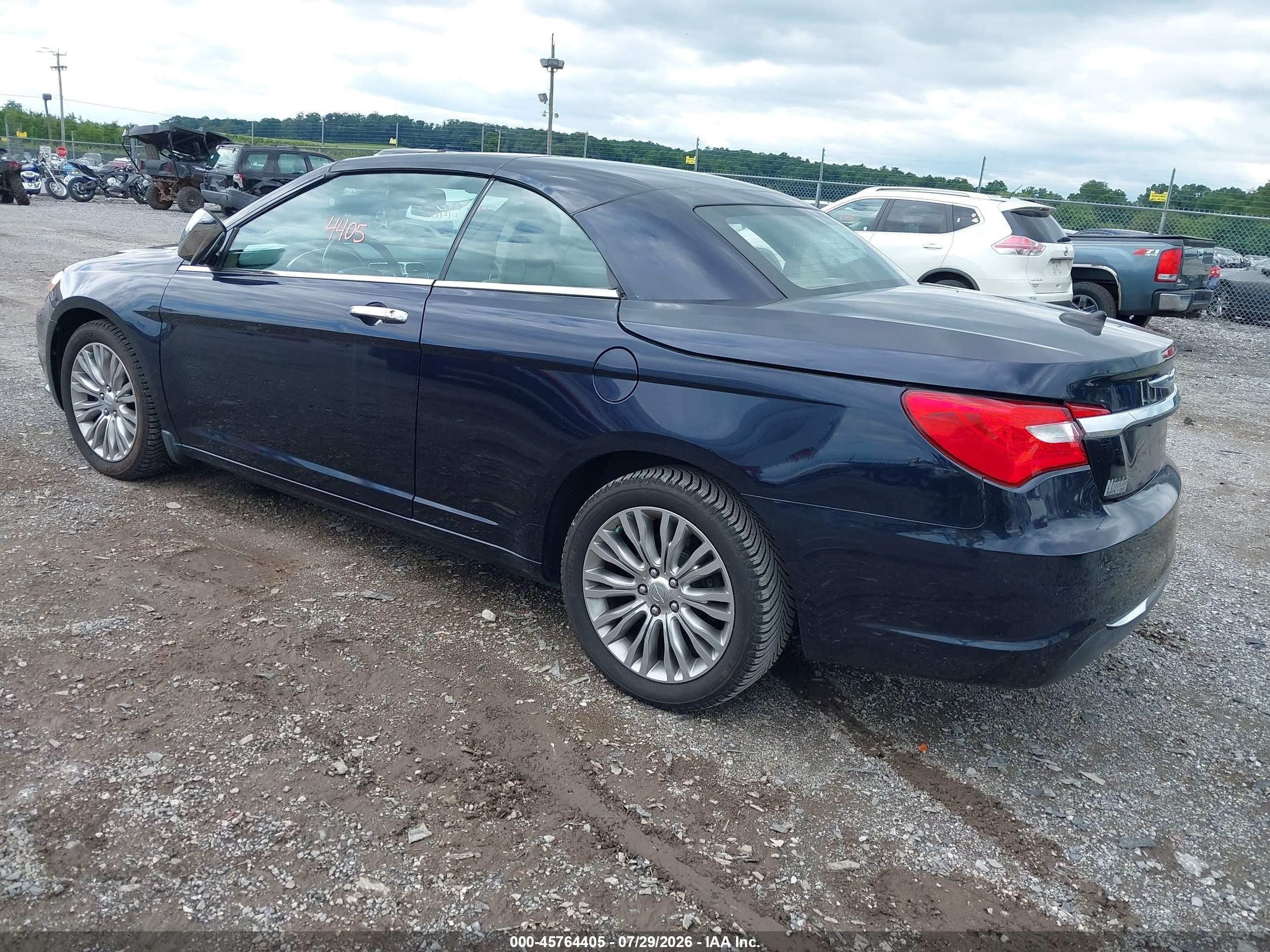 2012 Chrysler 200 Limited Navy vin: 1C3BCBFG5CN284852