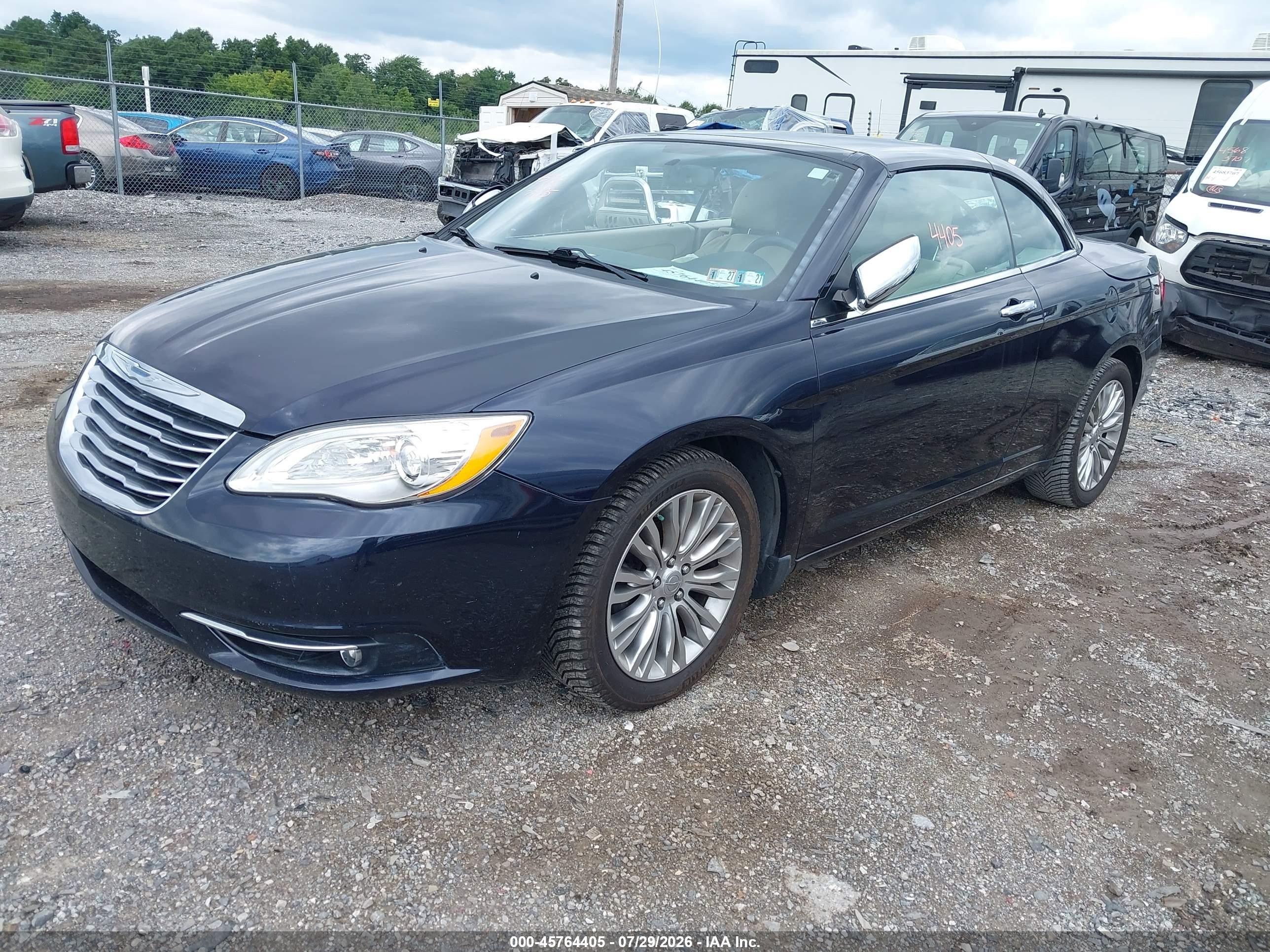 2012 Chrysler 200 Limited Navy vin: 1C3BCBFG5CN284852