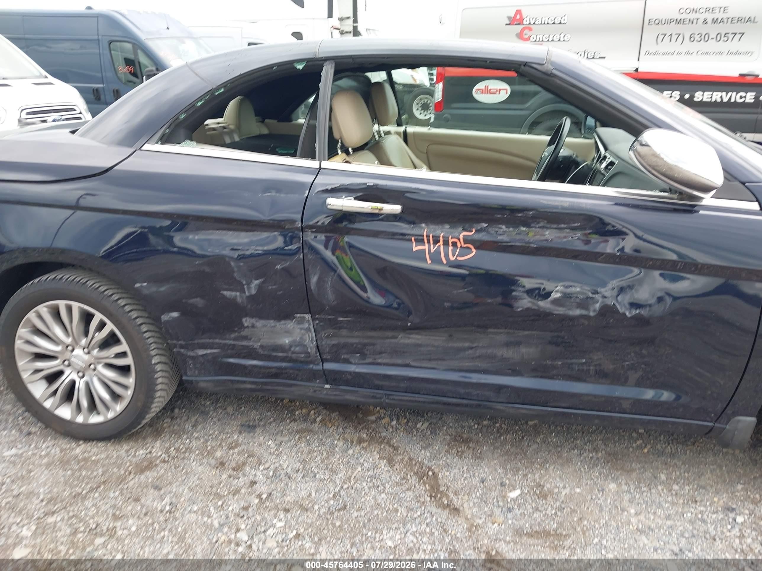 2012 Chrysler 200 Limited Navy vin: 1C3BCBFG5CN284852