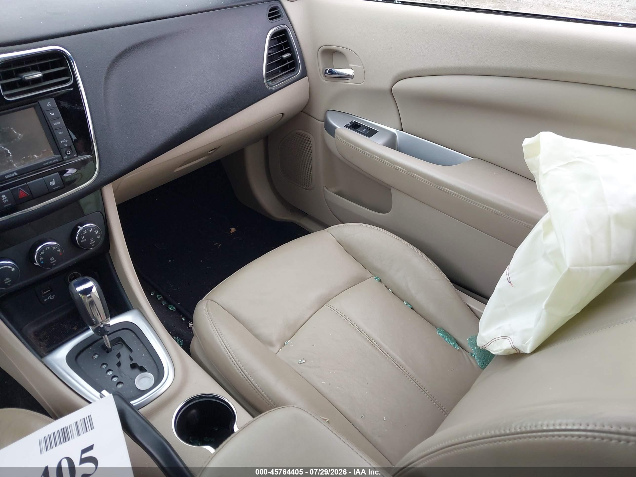 2012 Chrysler 200 Limited Navy vin: 1C3BCBFG5CN284852