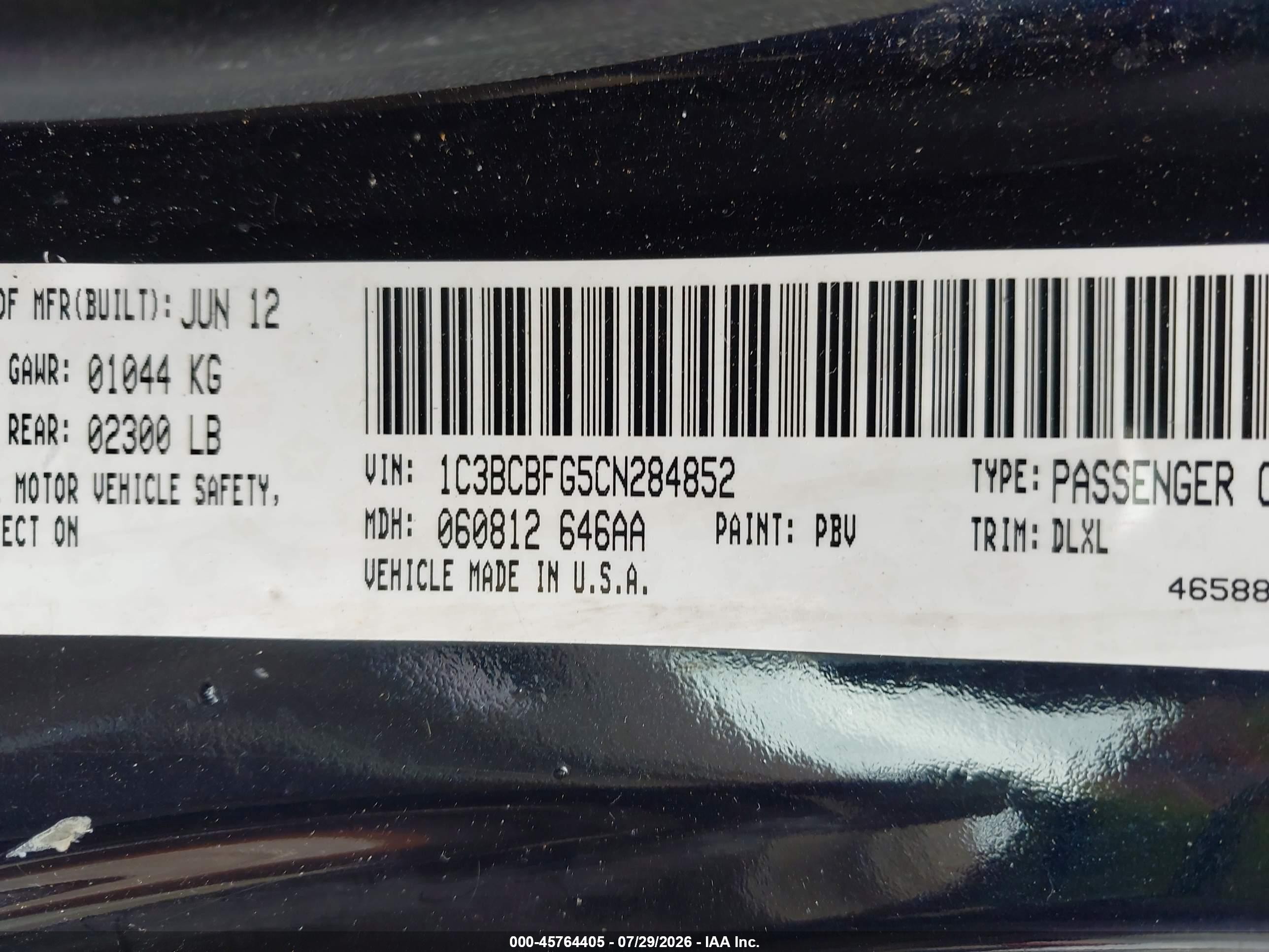 2012 Chrysler 200 Limited Navy vin: 1C3BCBFG5CN284852