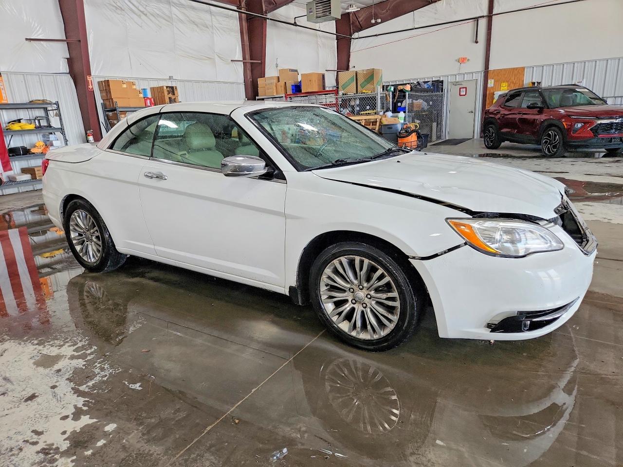2012 Chrysler 200 Limited White vin: 1C3BCBFG5CN284902