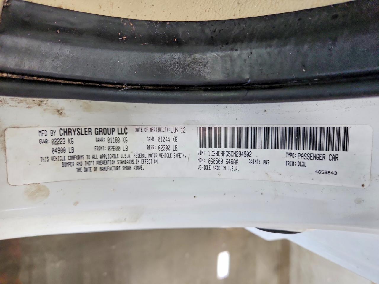 2012 Chrysler 200 Limited White vin: 1C3BCBFG5CN284902