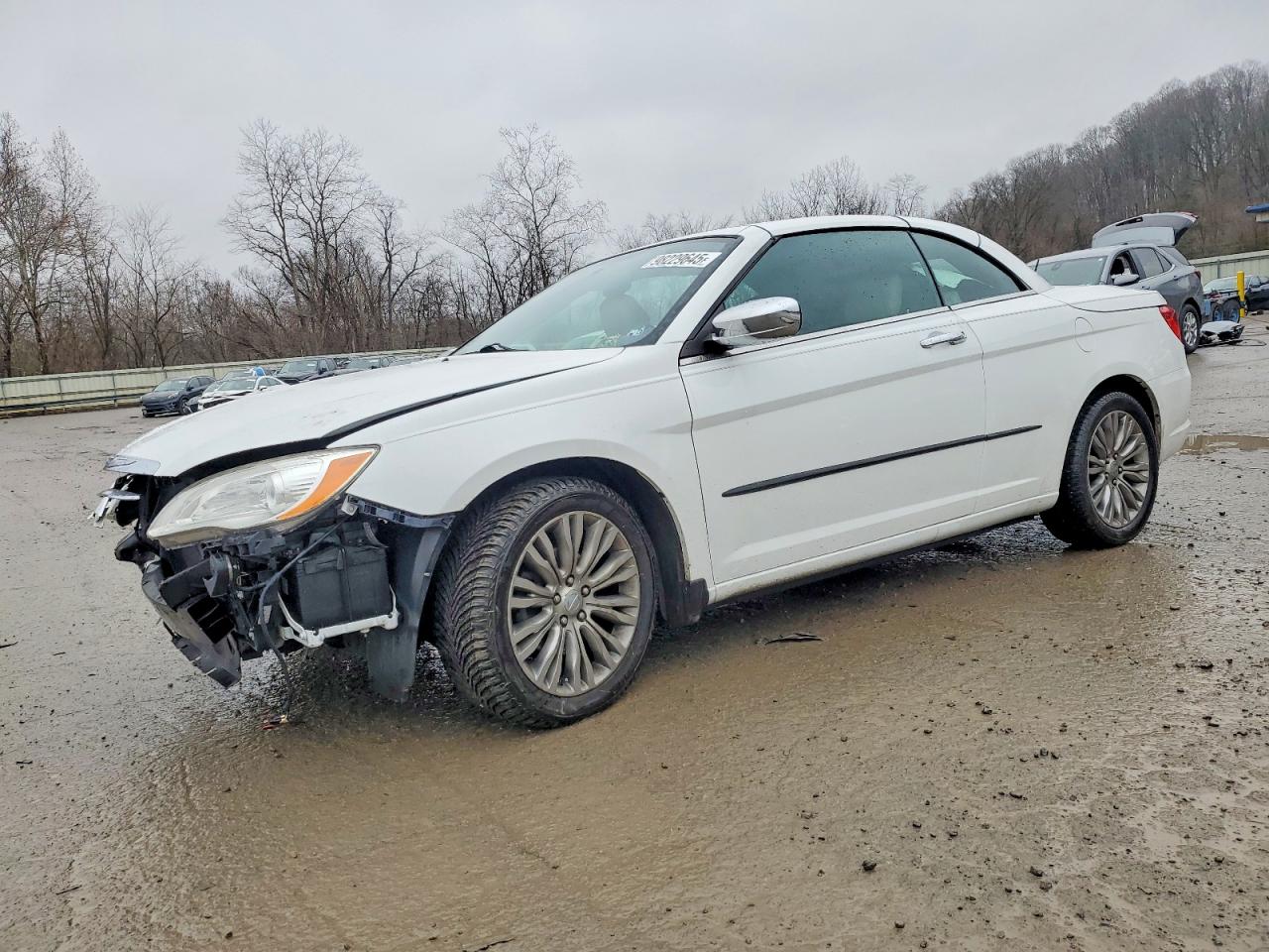 2013 Chrysler 200 Limited Белый vin: 1C3BCBFG8DN584158