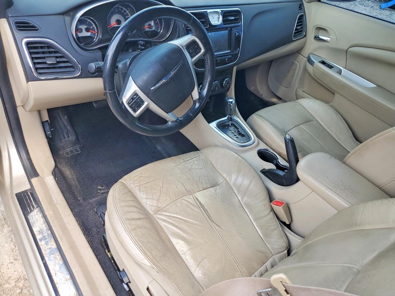 2013 Chrysler 200 Limited Beige vin: 1C3BCBFG8DN669078