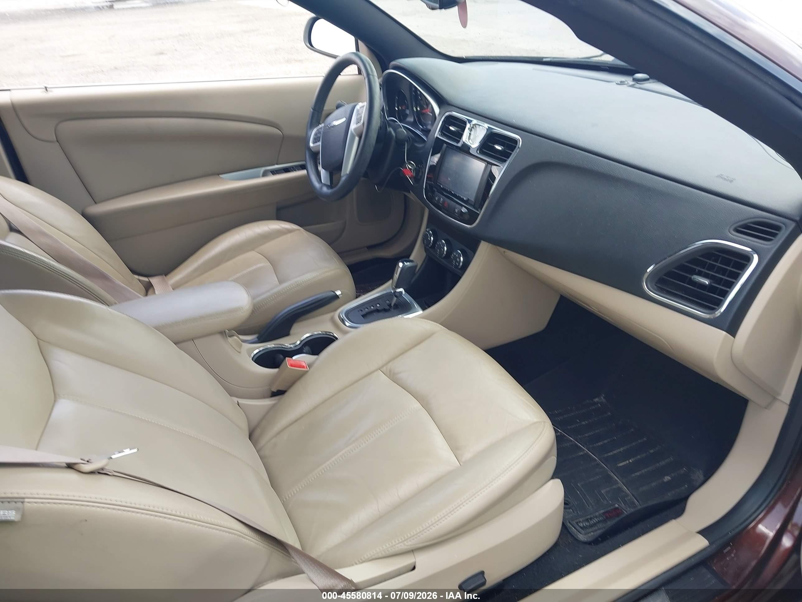 2013 Chrysler 200 Limited Brown vin: 1C3BCBFG9DN612260