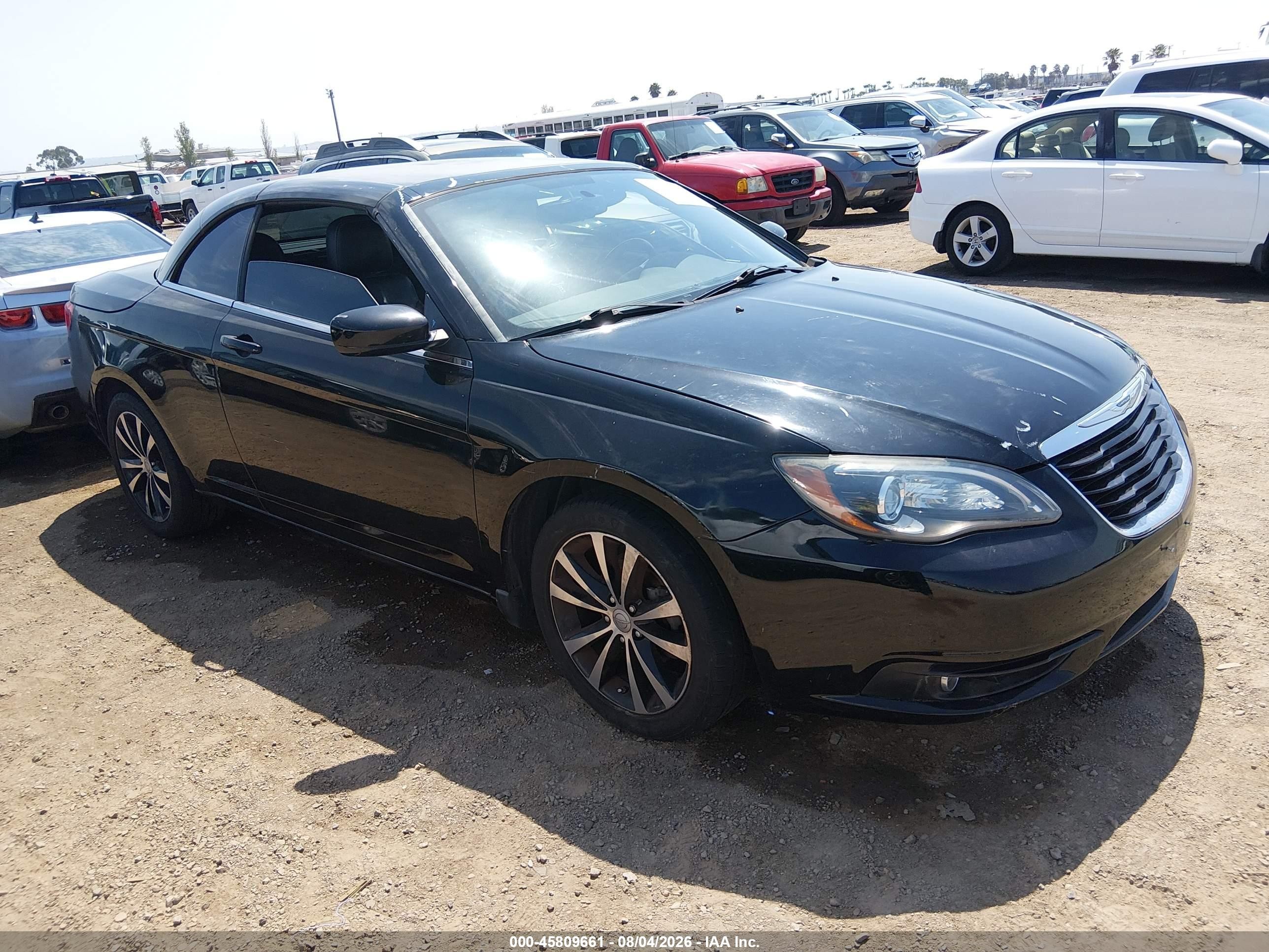 2012 Chrysler 200 S Black vin: 1C3BCBGG3CN174137