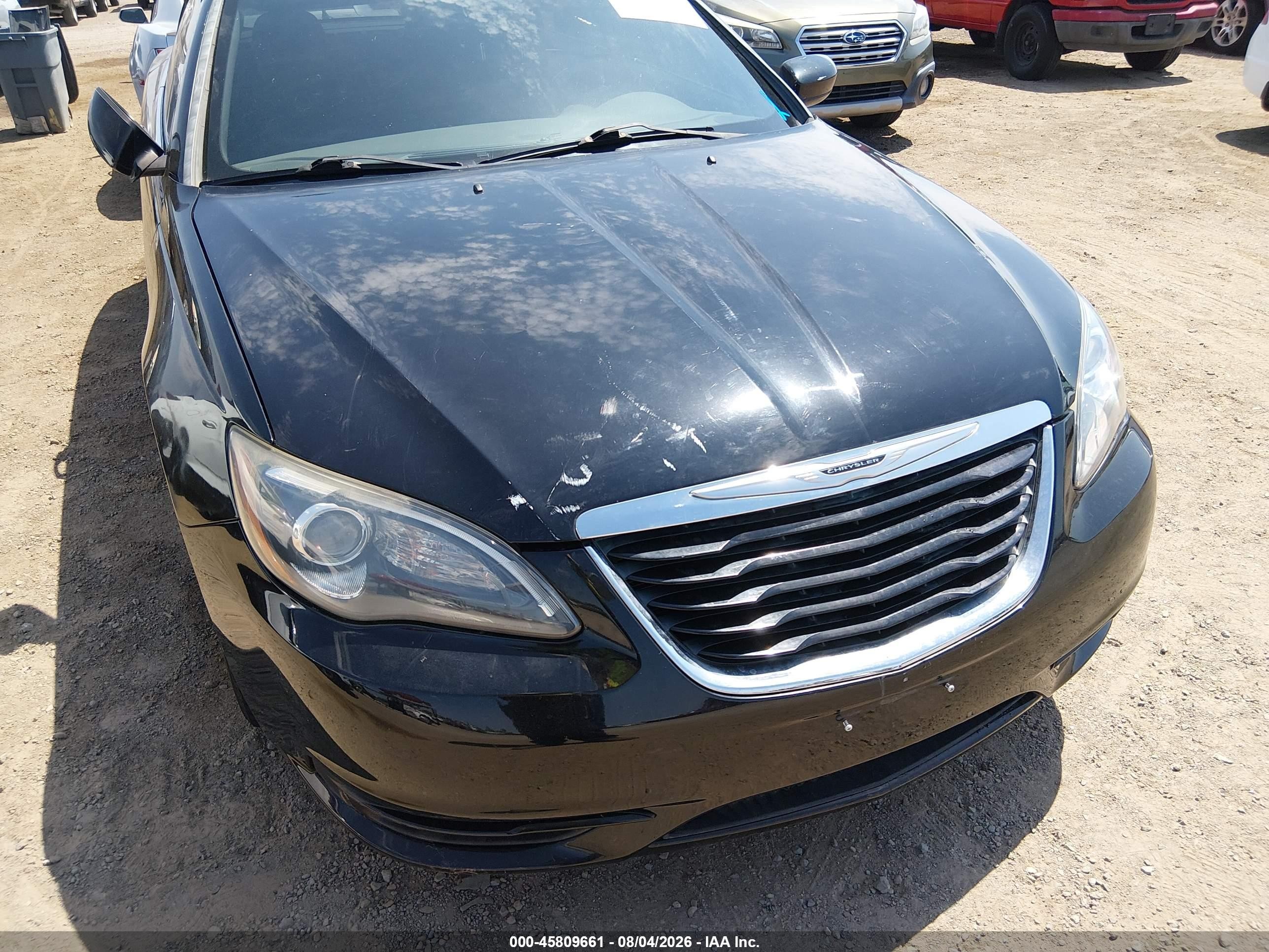 2012 Chrysler 200 S Черный vin: 1C3BCBGG3CN174137