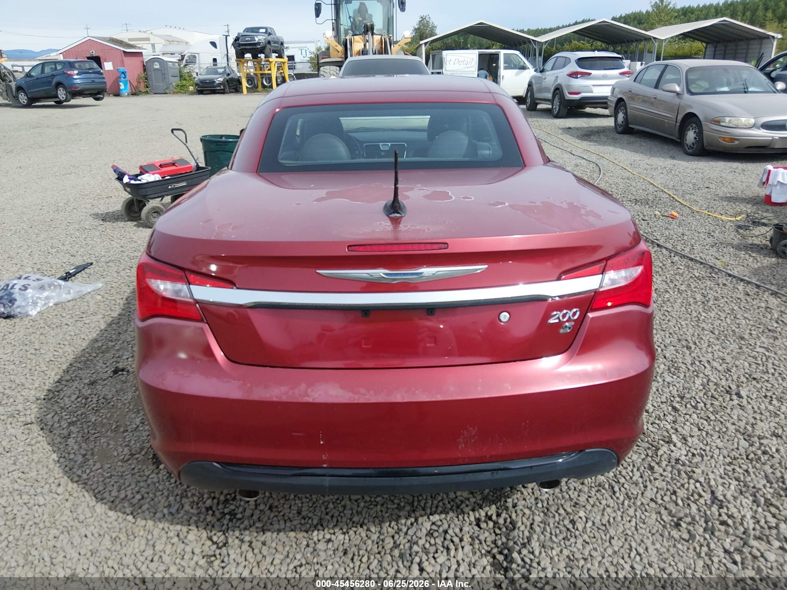 2013 Chrysler 200 S Красный vin: 1C3BCBGG9DN684901