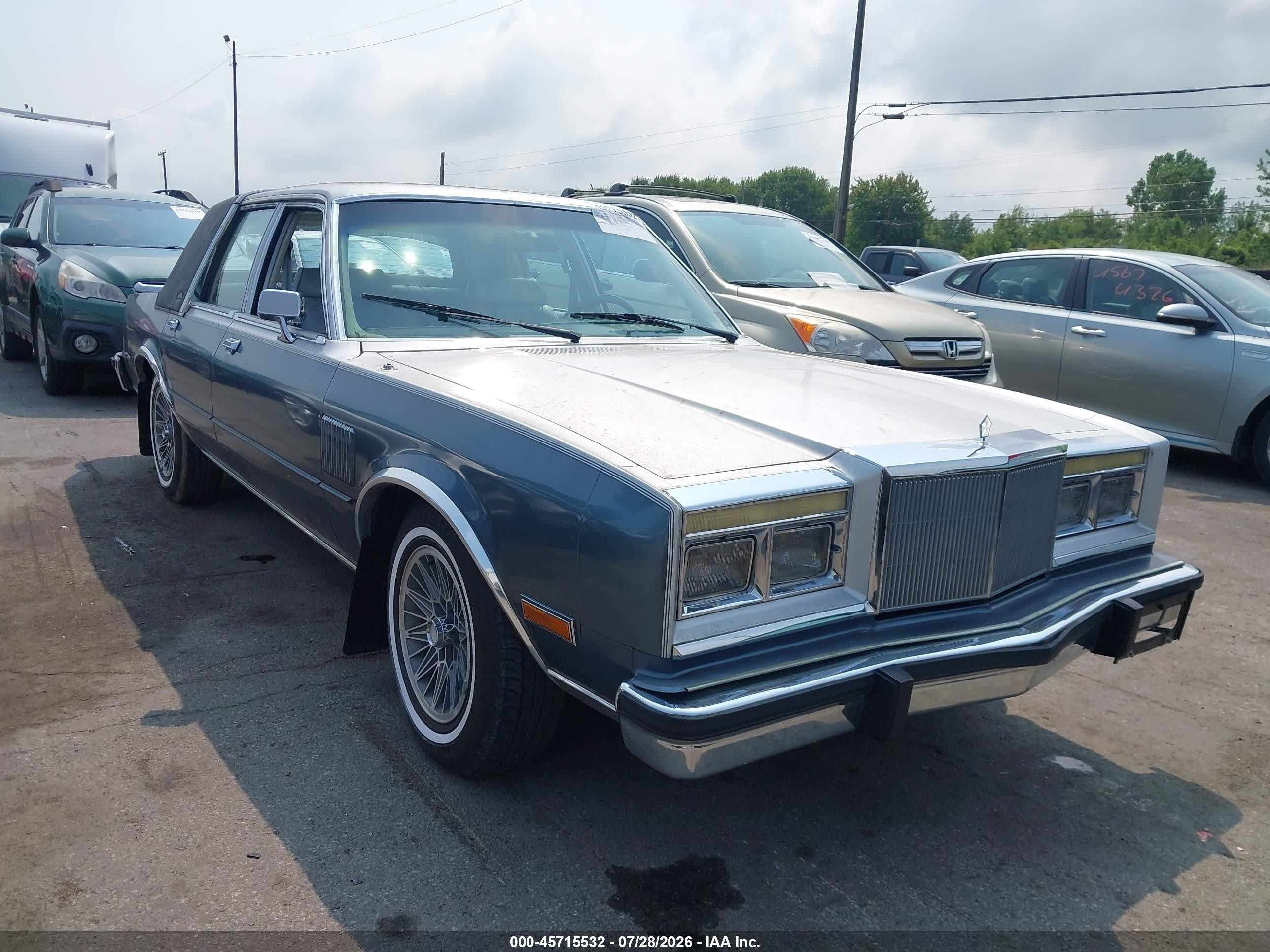 1986 Chrysler Fifth Avenue   Gray vin: 1C3BF66P1GX537092