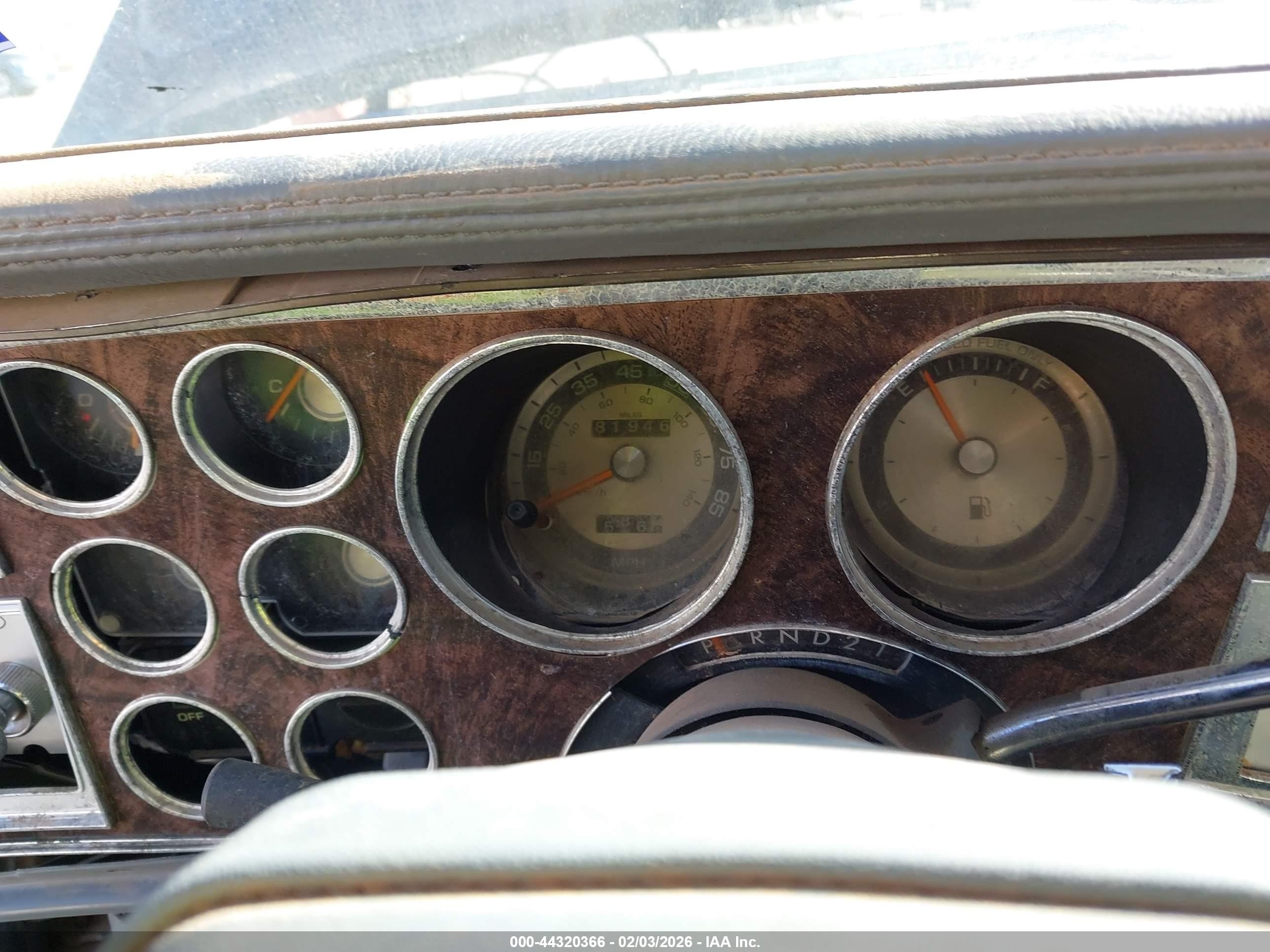 1986 Chrysler Fifth Avenue   Blue vin: 1C3BF66P2GX594059