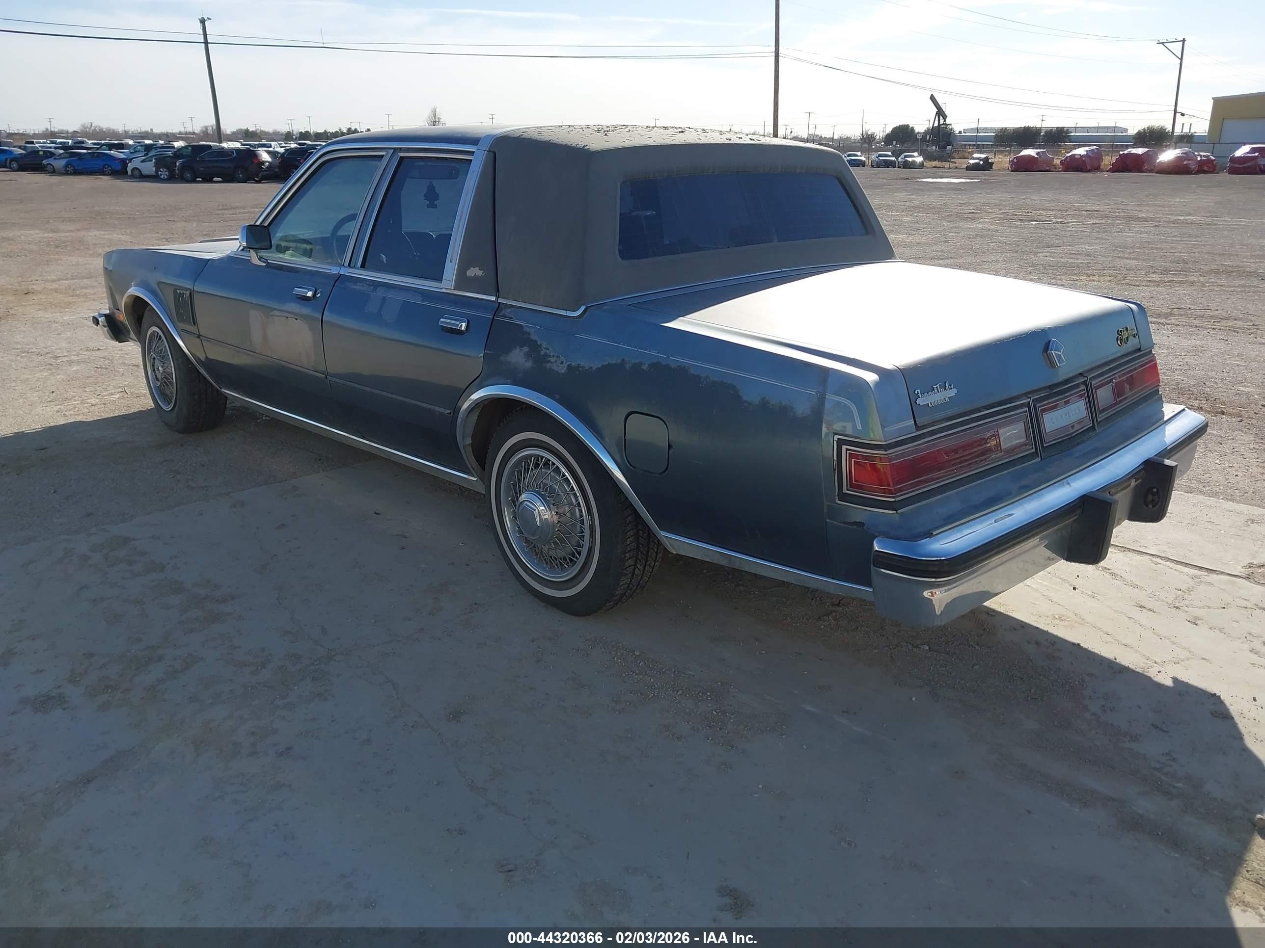1986 Chrysler Fifth Avenue   Blue vin: 1C3BF66P2GX594059
